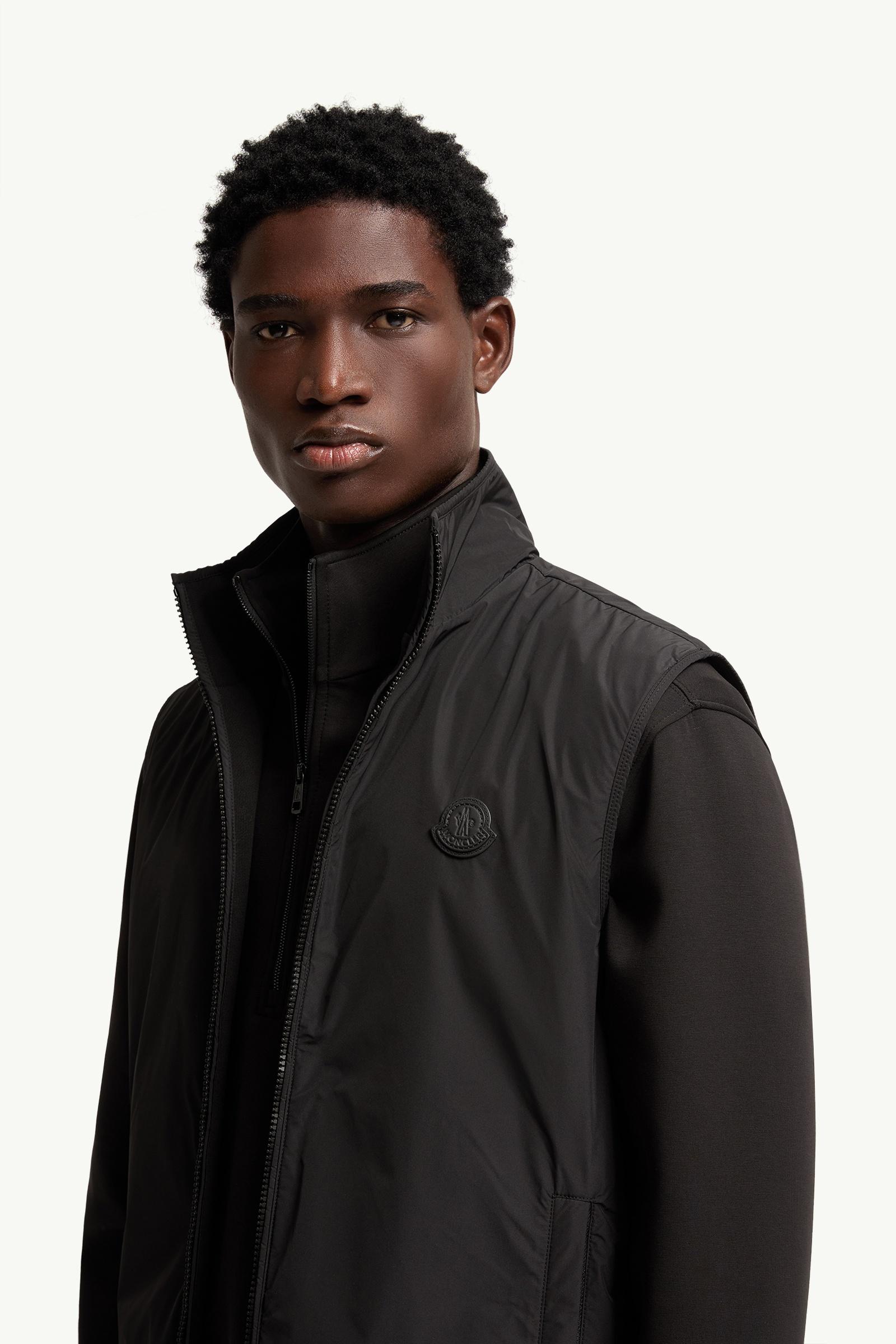 Moncler Reversible Zip-Up Vest Black Black