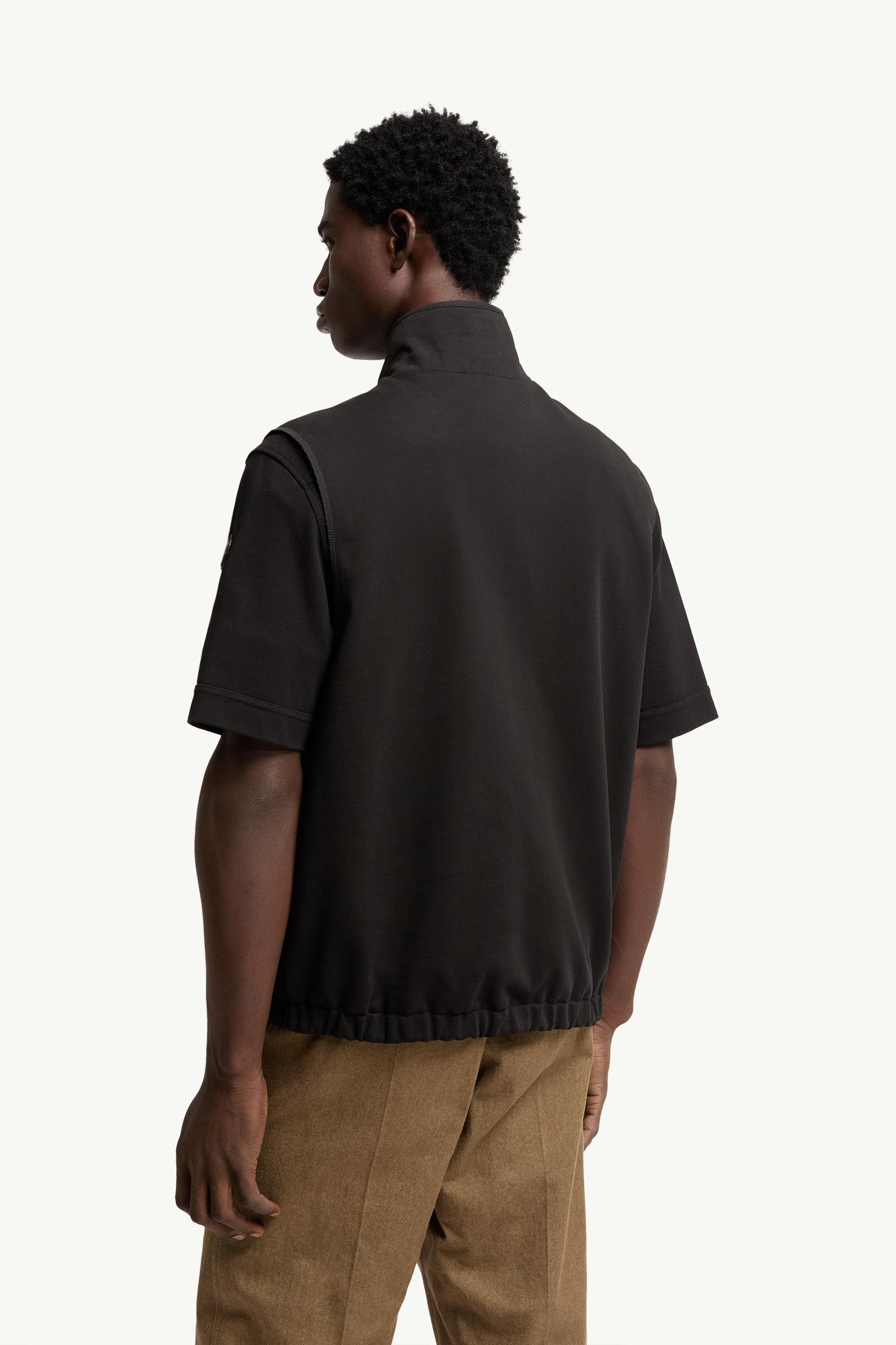 Moncler Reversible Zip-Up Vest Black Black