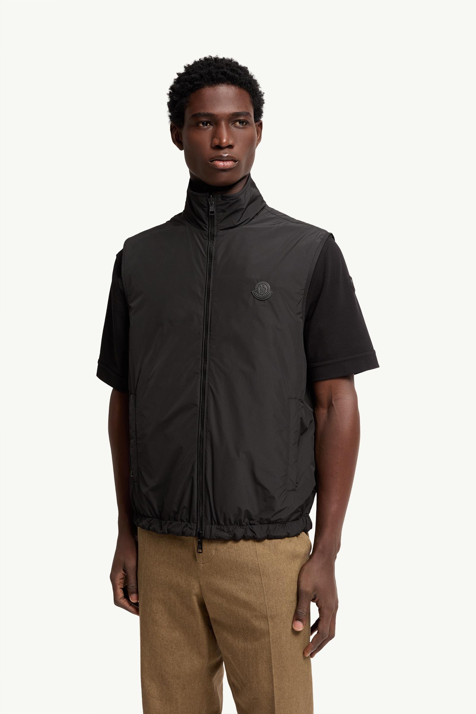 Moncler Reversible Zip-Up Vest Black Black