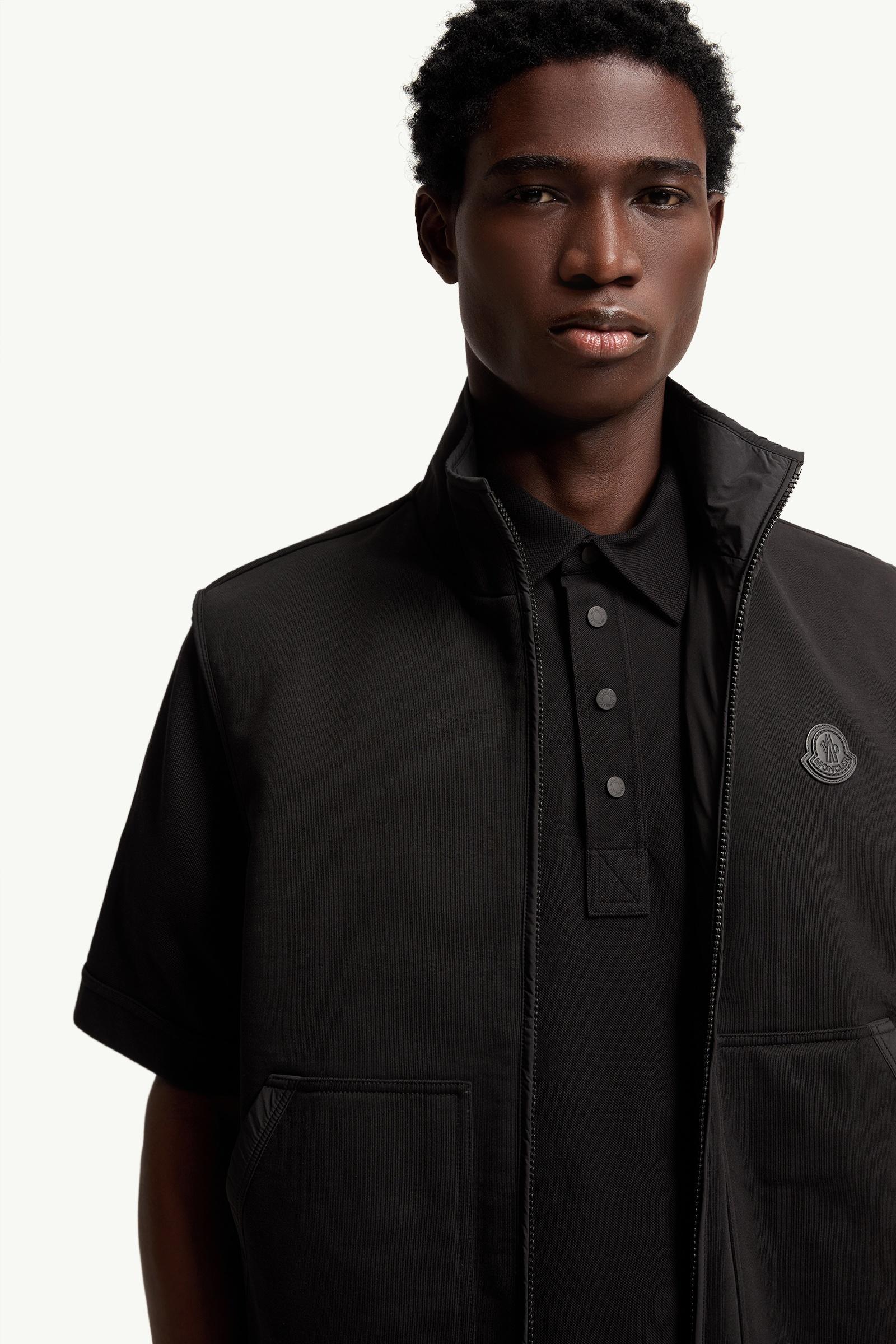 Moncler Reversible Zip-Up Vest Black Black