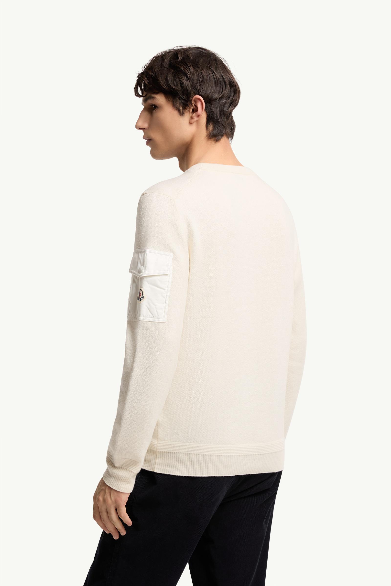 Moncler Wool Sweater White White