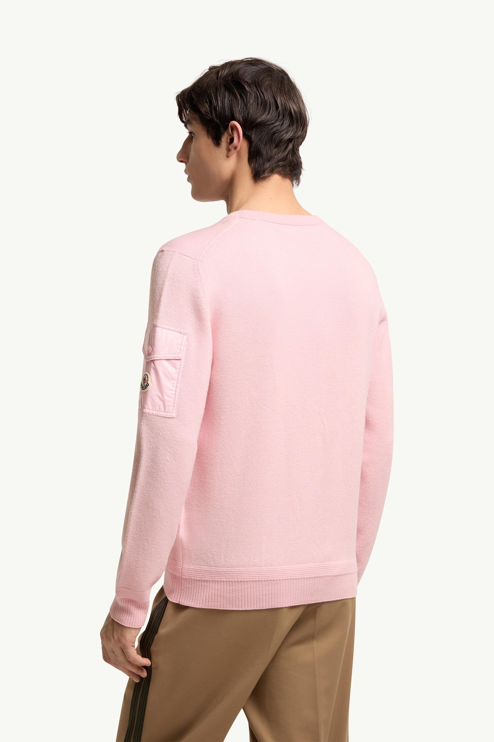 Moncler Wool Sweater Light Pink Light Pink