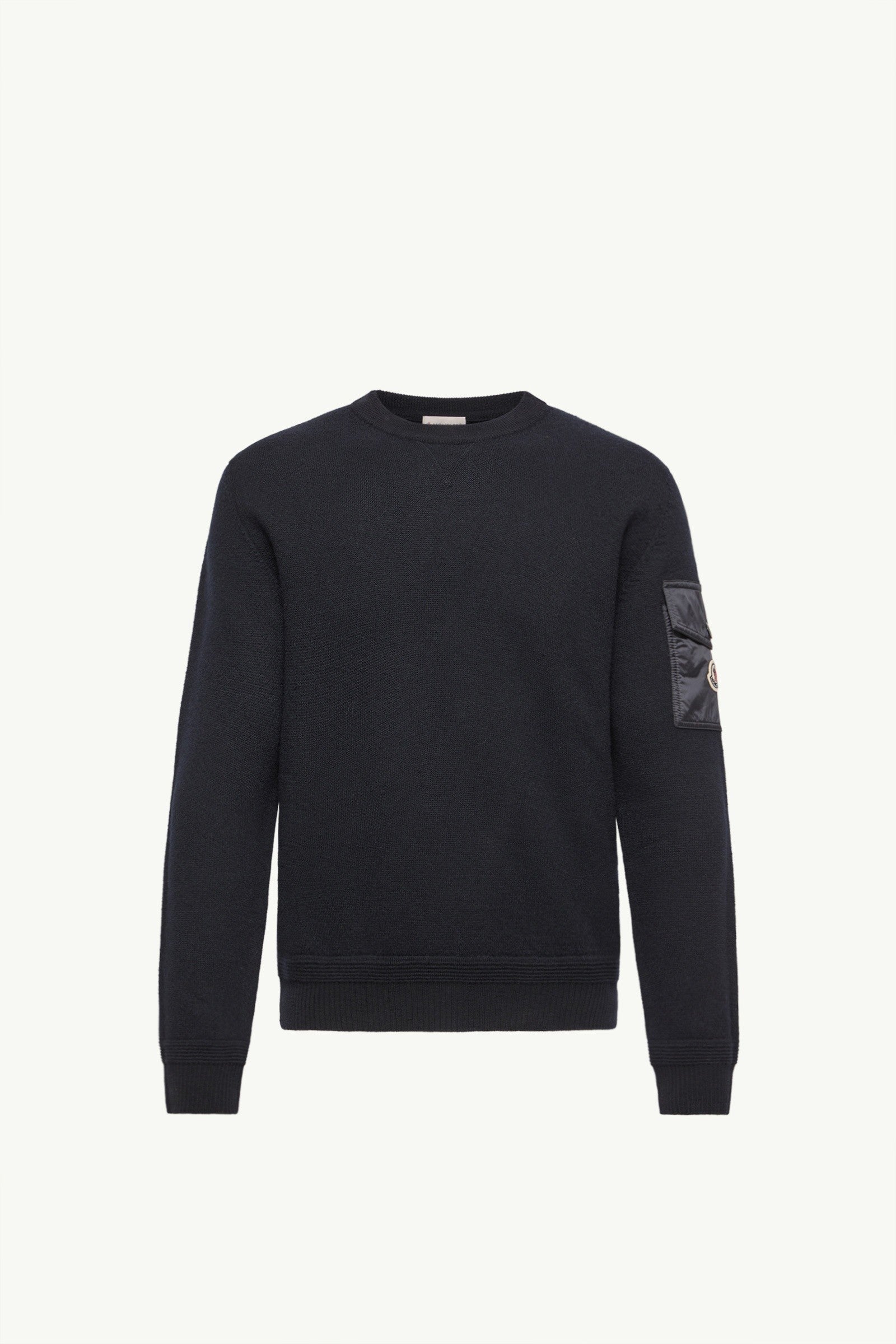 Moncler Wool Sweater Navy Blue Navy Blue