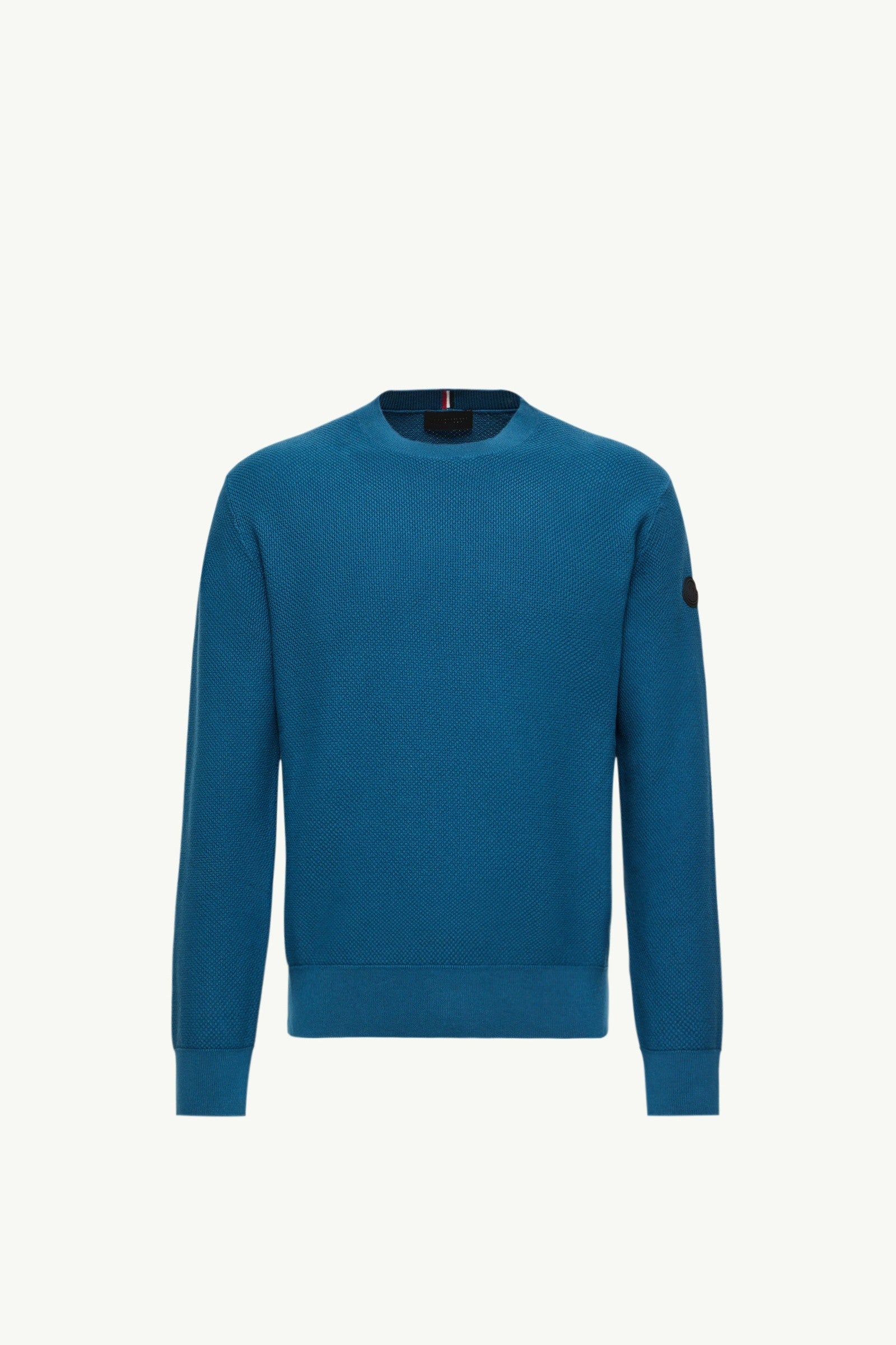 Moncler Cotton Knit Sweater Ink Blue Ink Blue