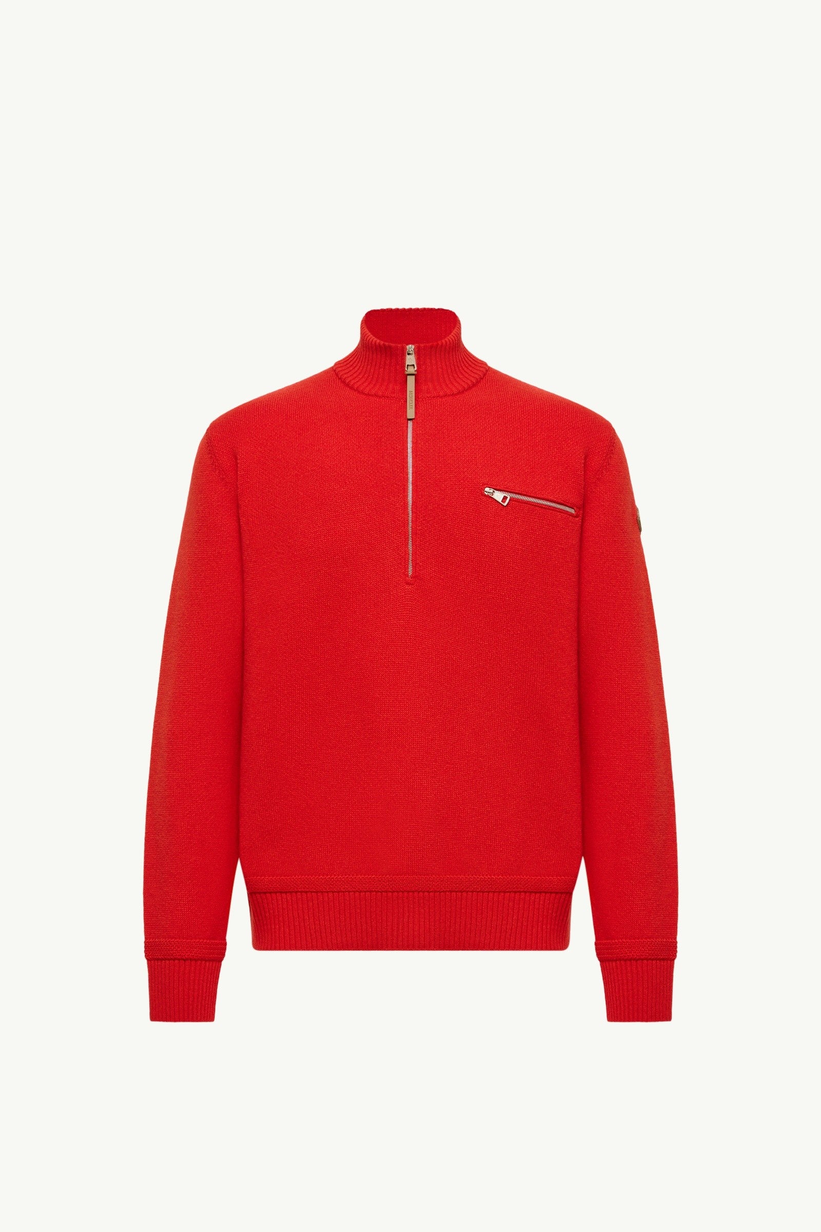 Moncler Wool & Cashmere Blend Turtleneck Sweater Red Red