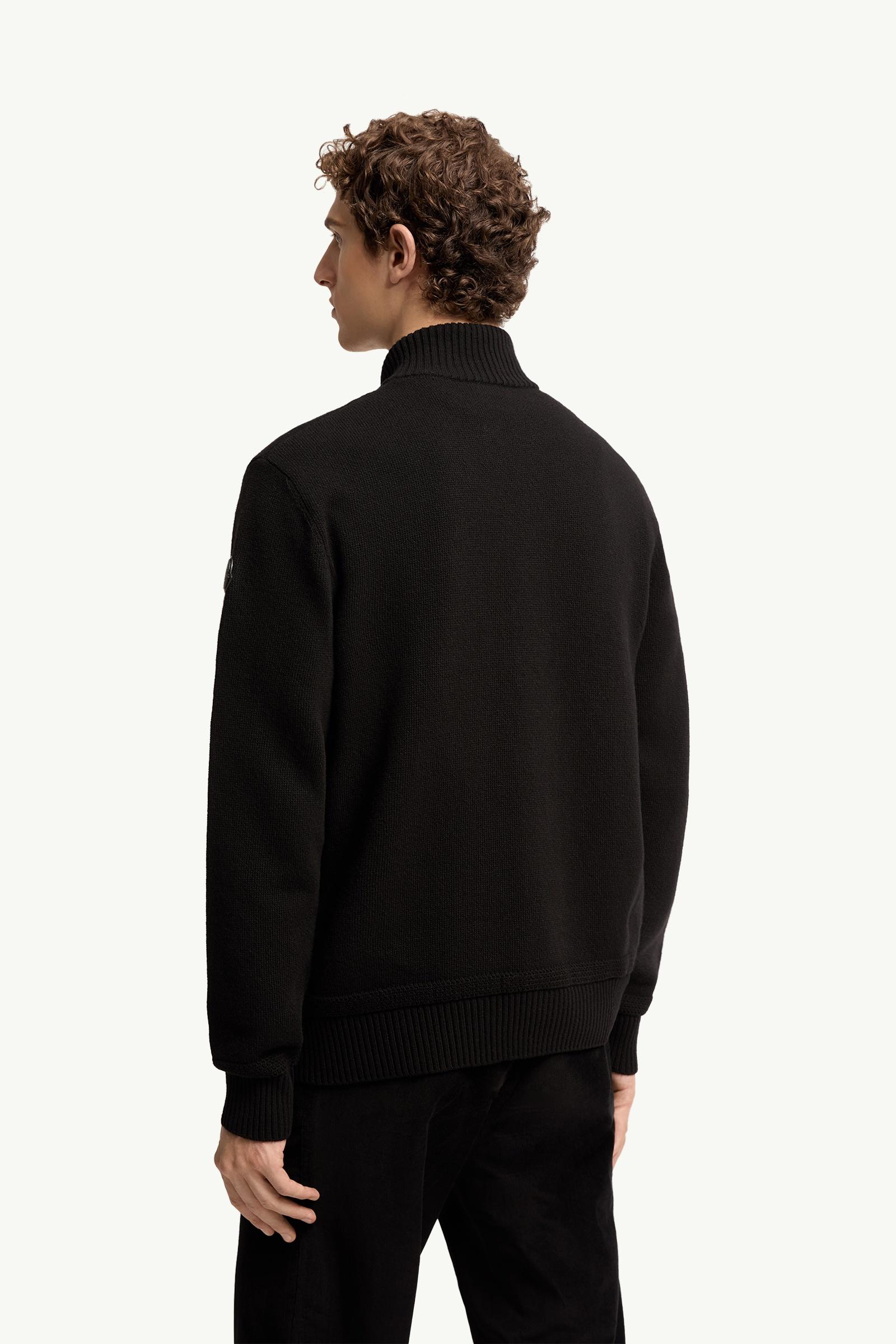 Moncler Wool & Cashmere Blend Turtleneck Sweater Black Black