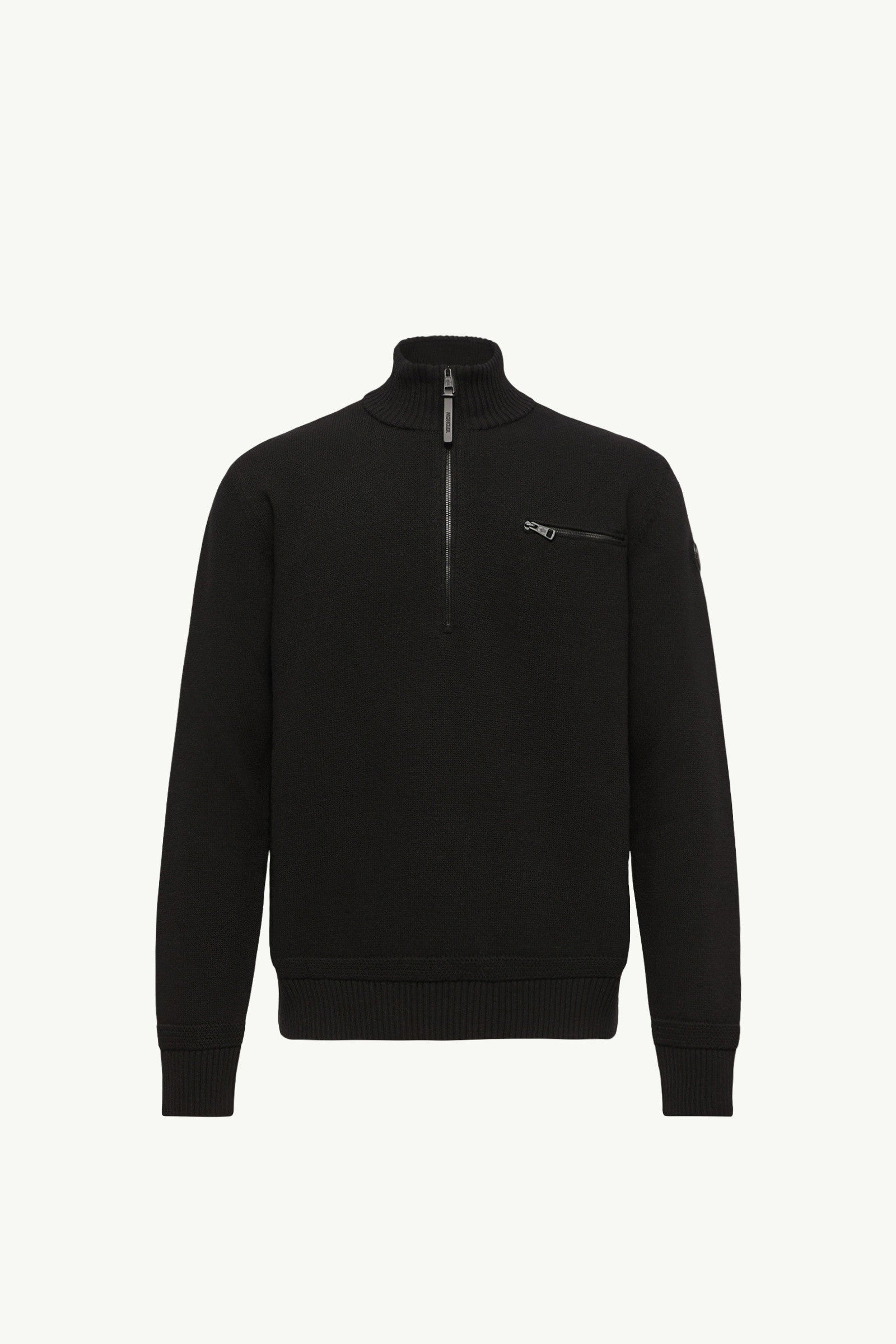 Moncler Wool & Cashmere Blend Turtleneck Sweater Black Black