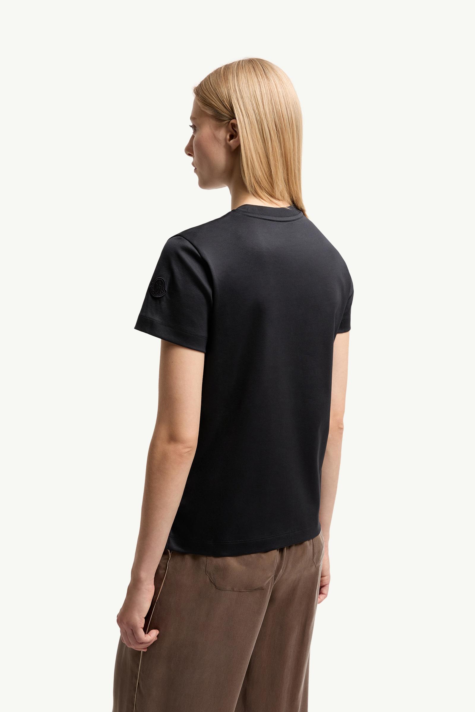 Moncler Metal Logo Cotton T-Shirt Dark Blue Dark Blue