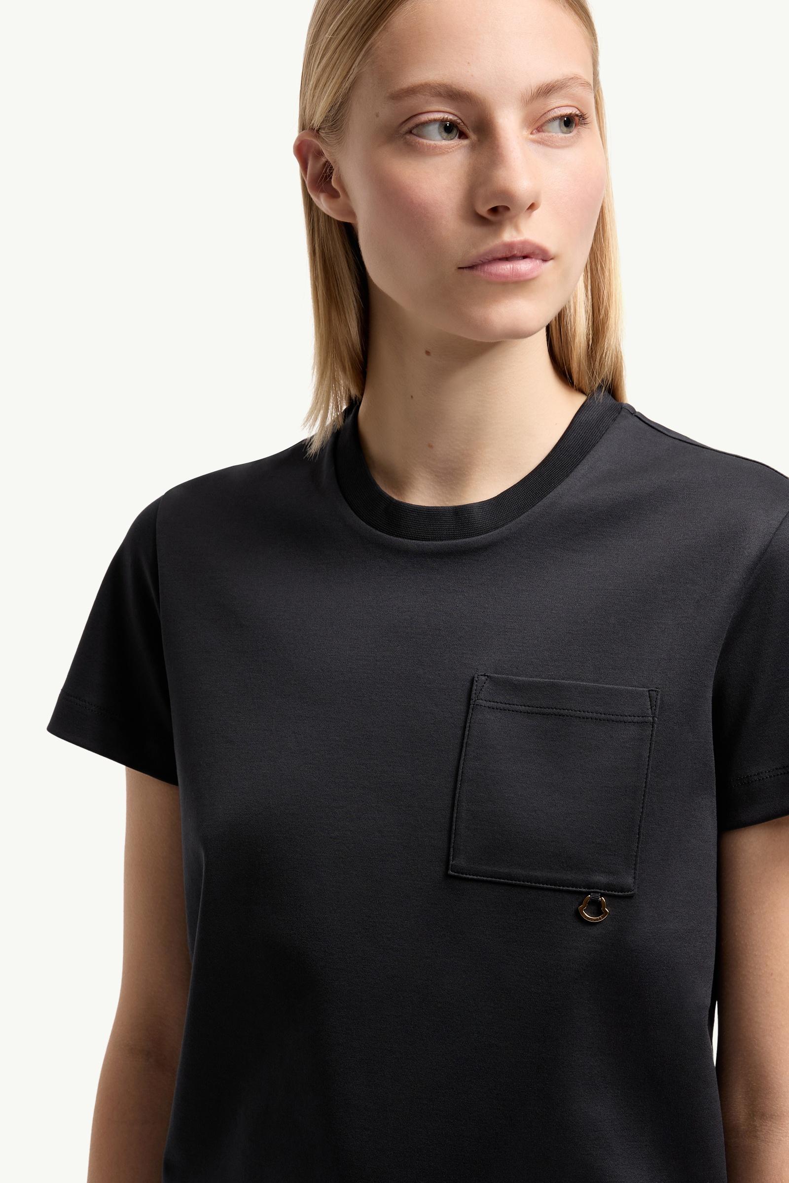 Moncler Metal Logo Cotton T-Shirt Dark Blue Dark Blue