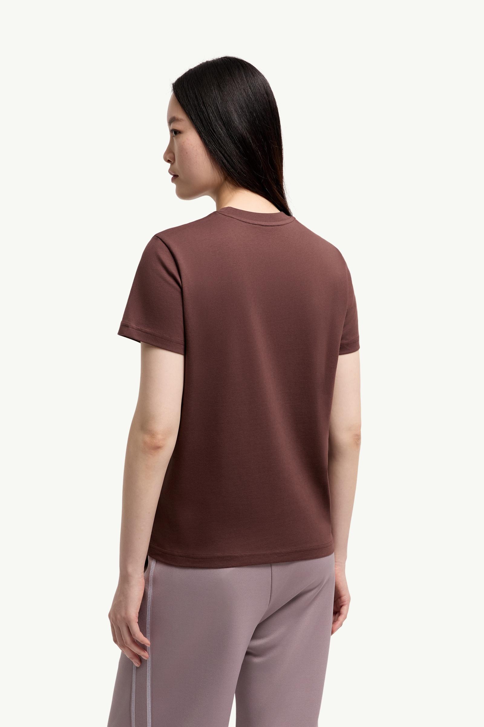 Moncler Logo Patch Cotton T-Shirt (Pack Of Three) Beige & Grey & Burgundy Beige & Grey & Burgundy