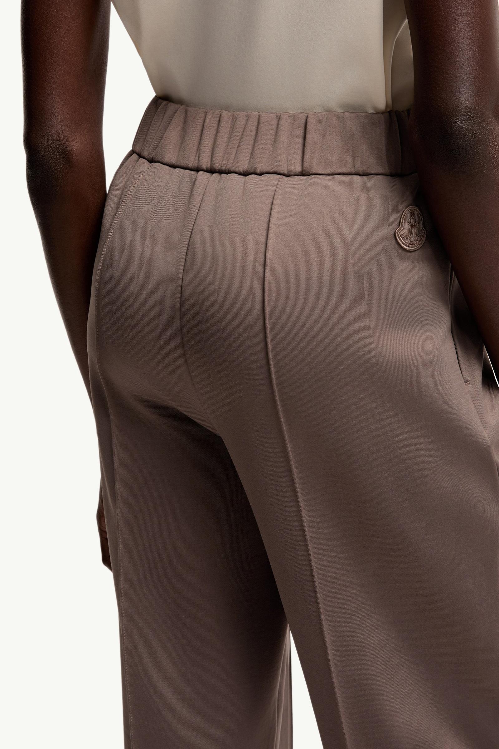 Moncler Technical Fleece Sweatpants Taupe Taupe