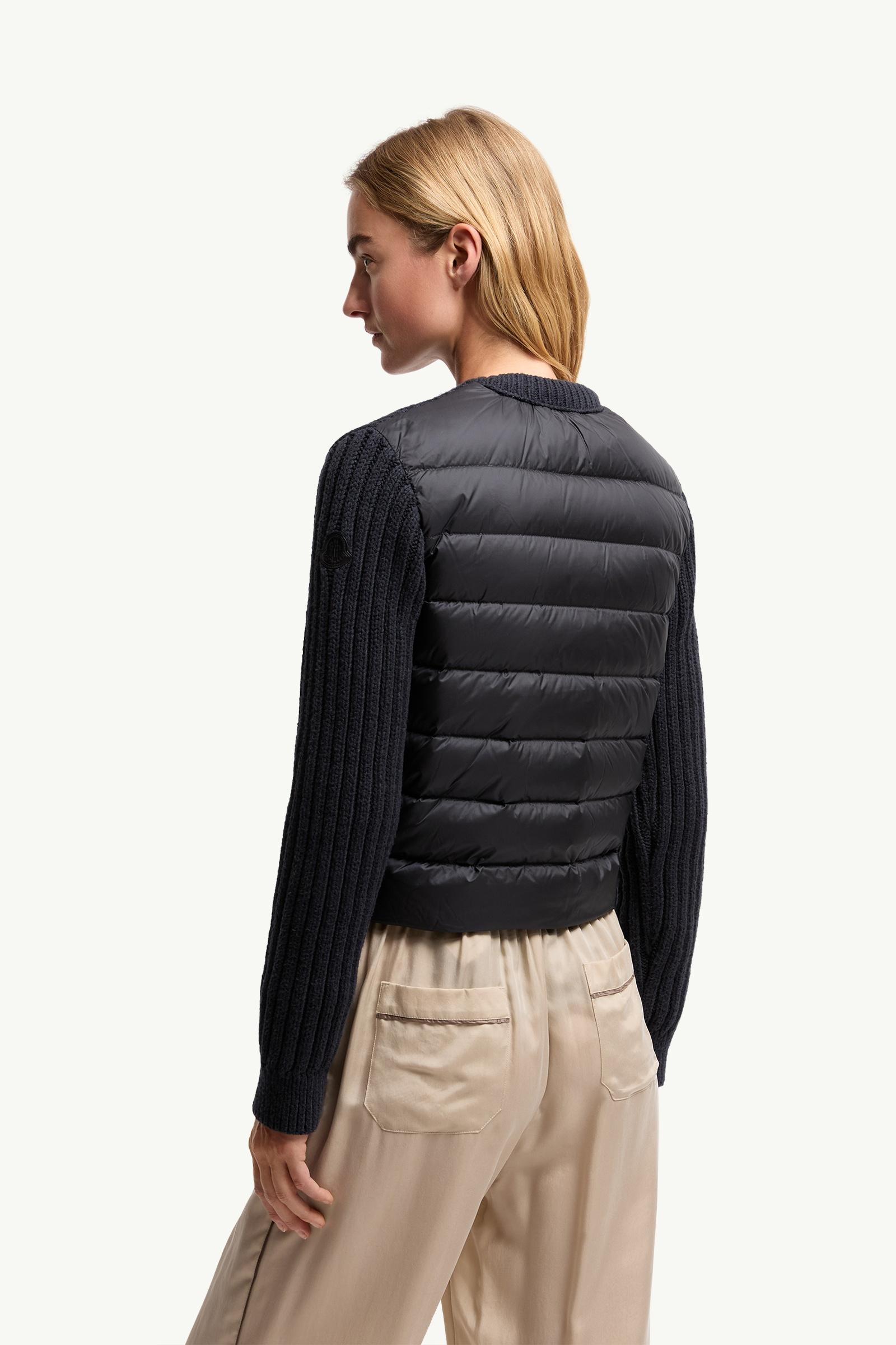 Moncler Cotton Padded Cardigan Dark Blue Dark Blue