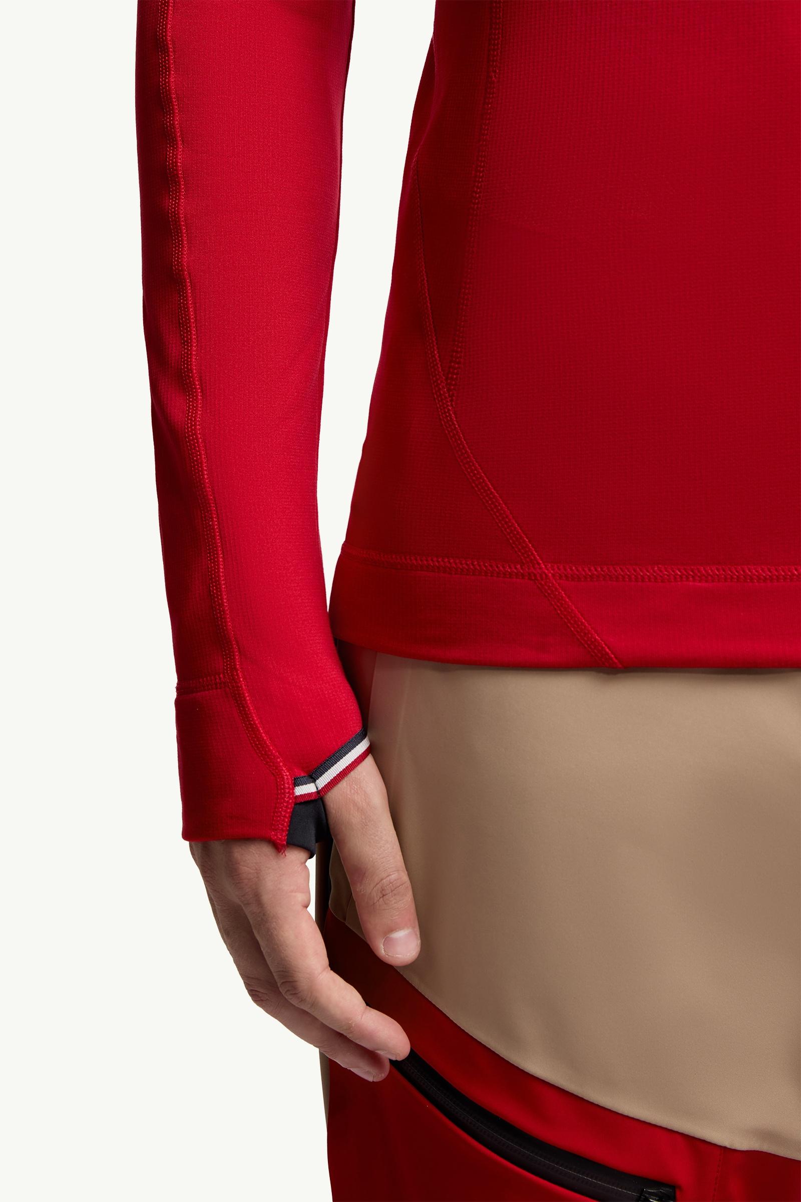 Moncler Polartec® Half-Zip Sweatshirt Red Red