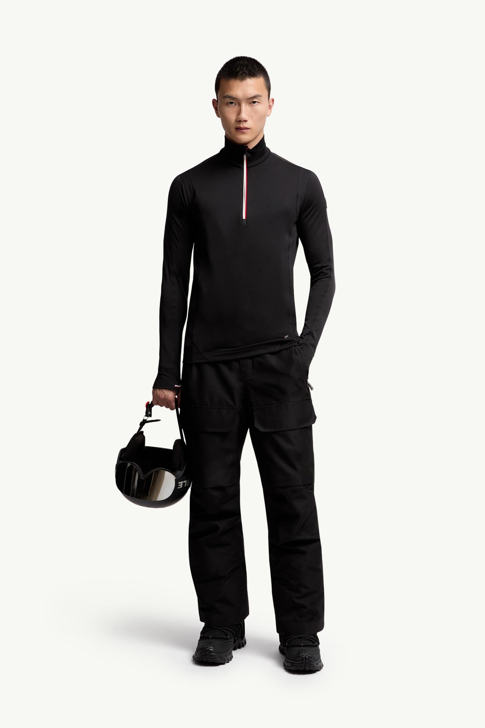 Moncler Polartec® Half-Zip Sweatshirt Black Black
