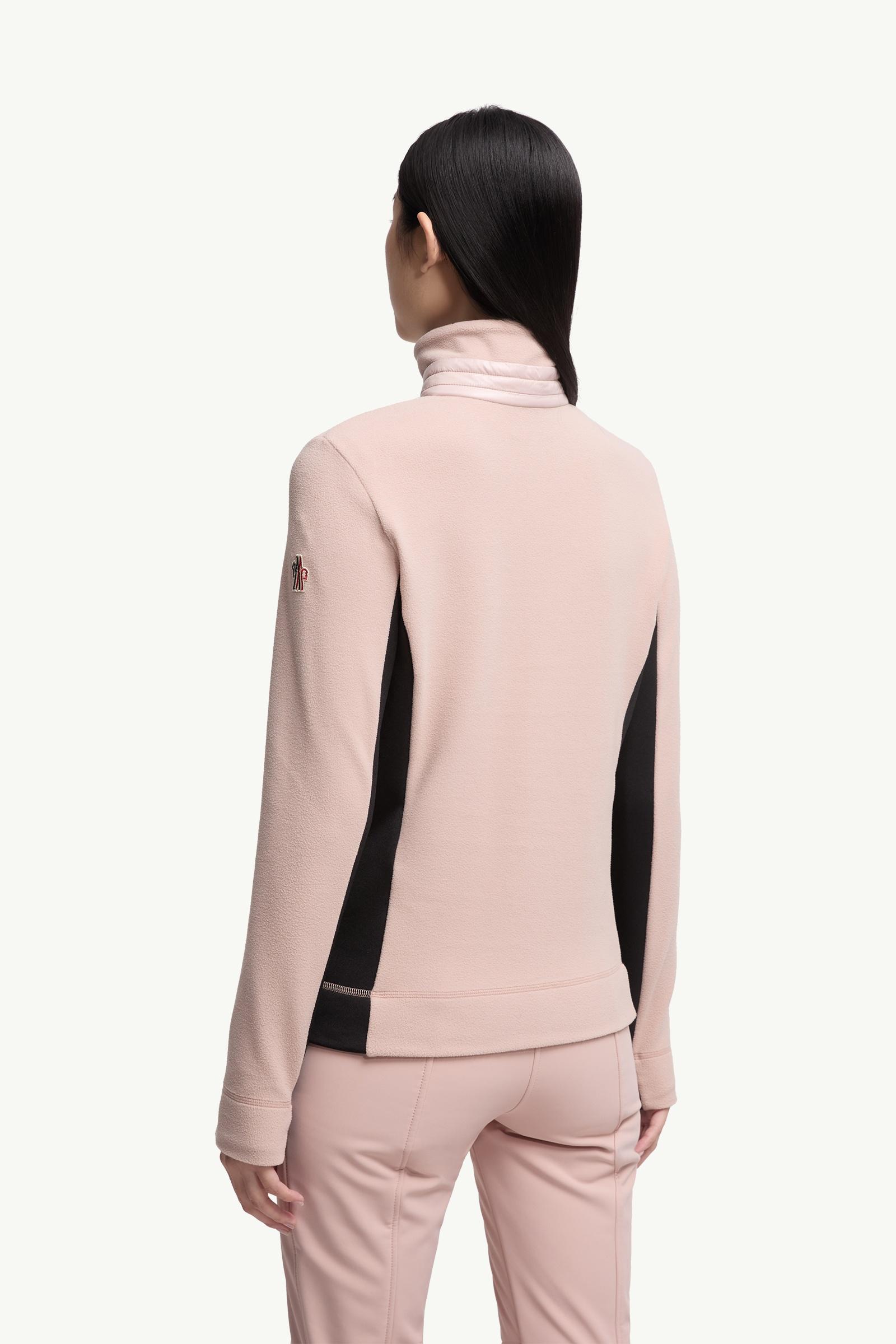 Moncler Half-Zip Turtleneck Light Pink Light Pink