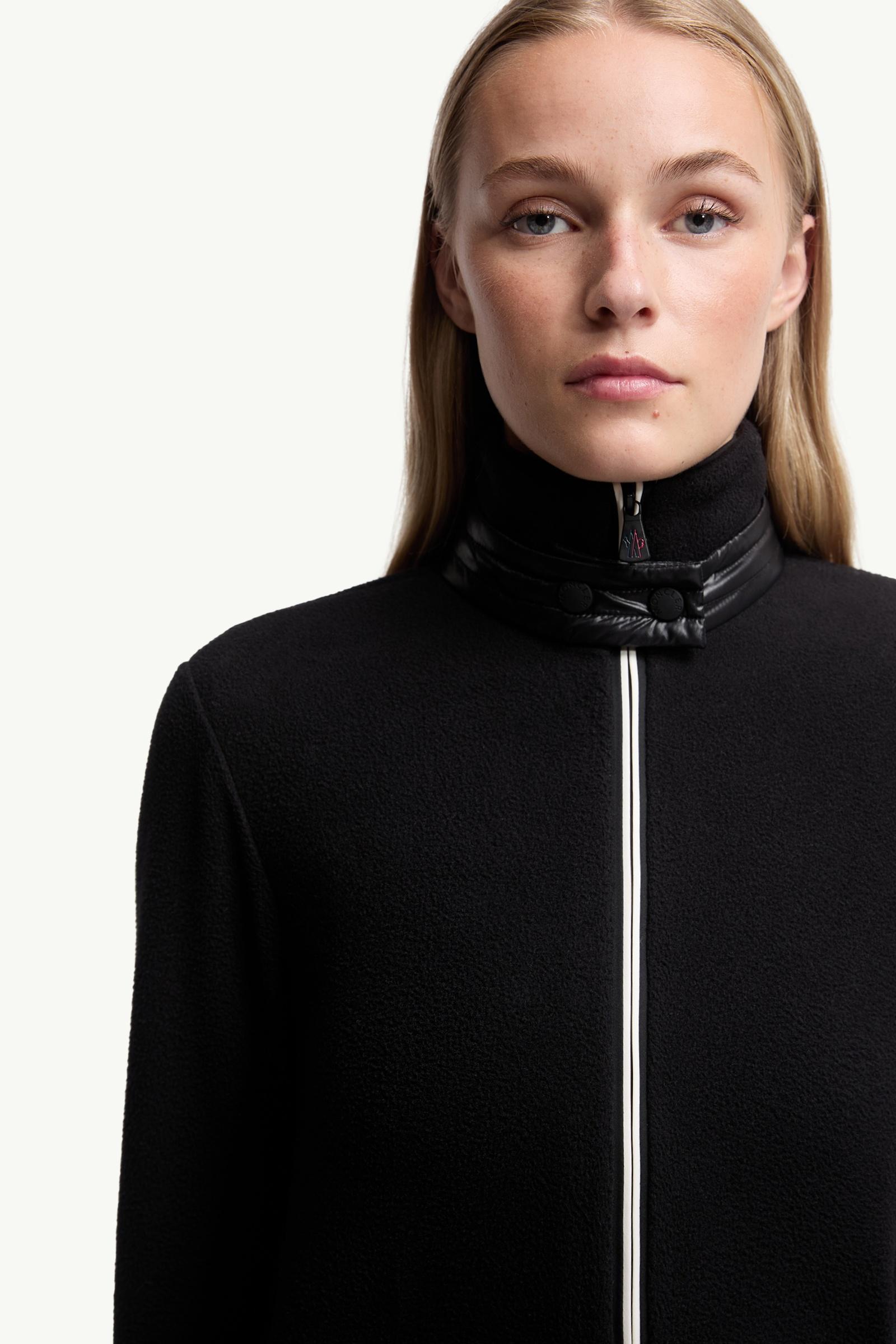 Moncler Half-Zip Turtleneck Black Black