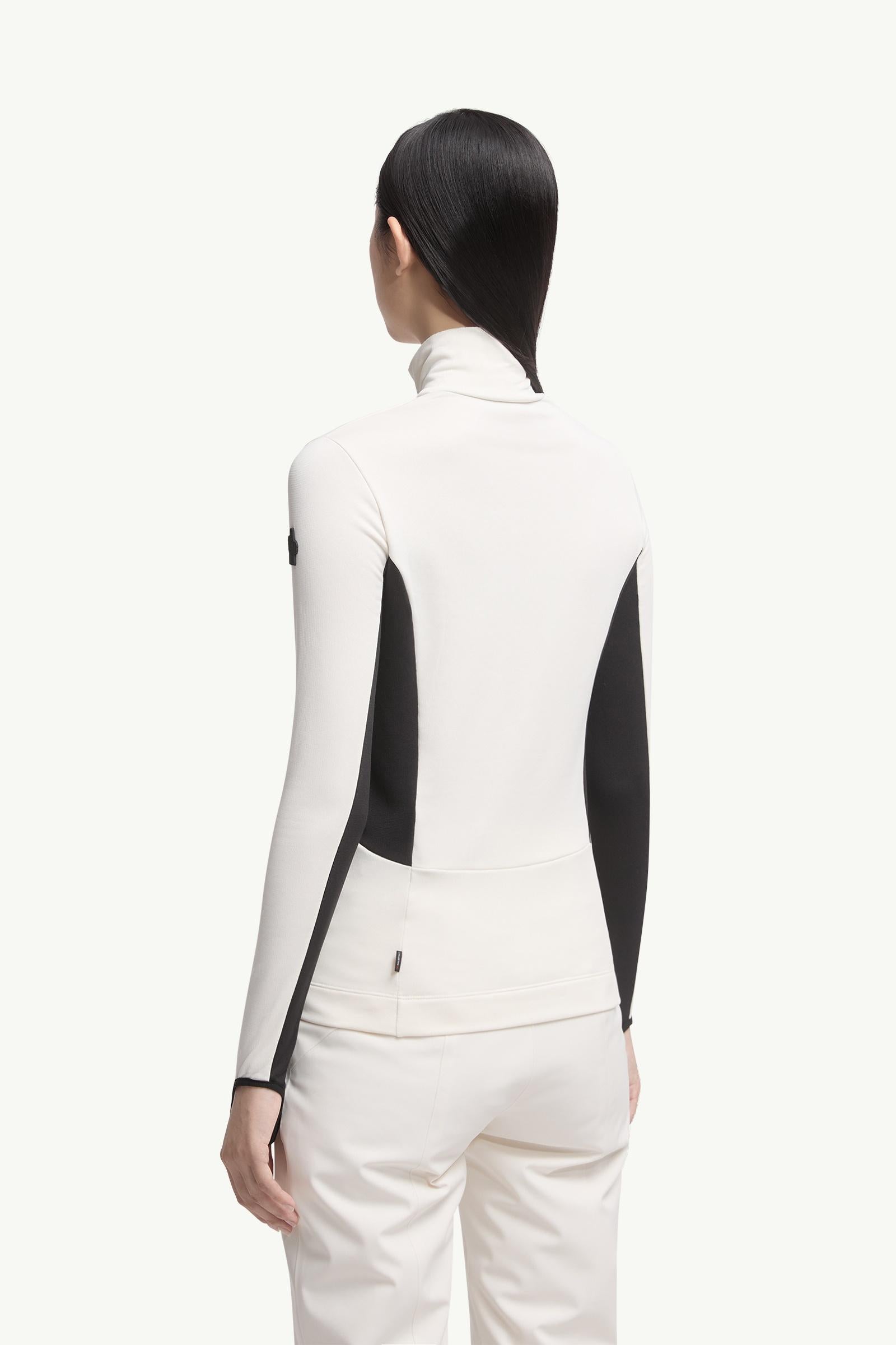 Moncler Polartec® Half-Zip Turtleneck White White