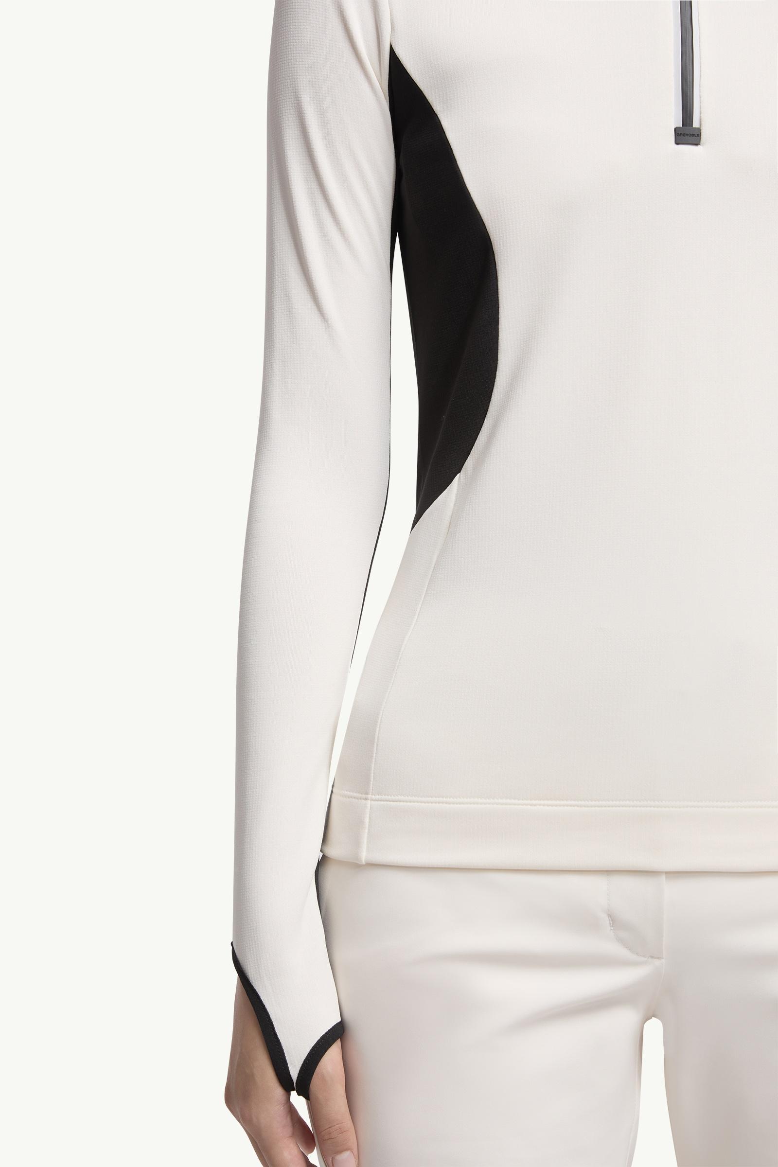 Moncler Polartec® Half-Zip Turtleneck White White