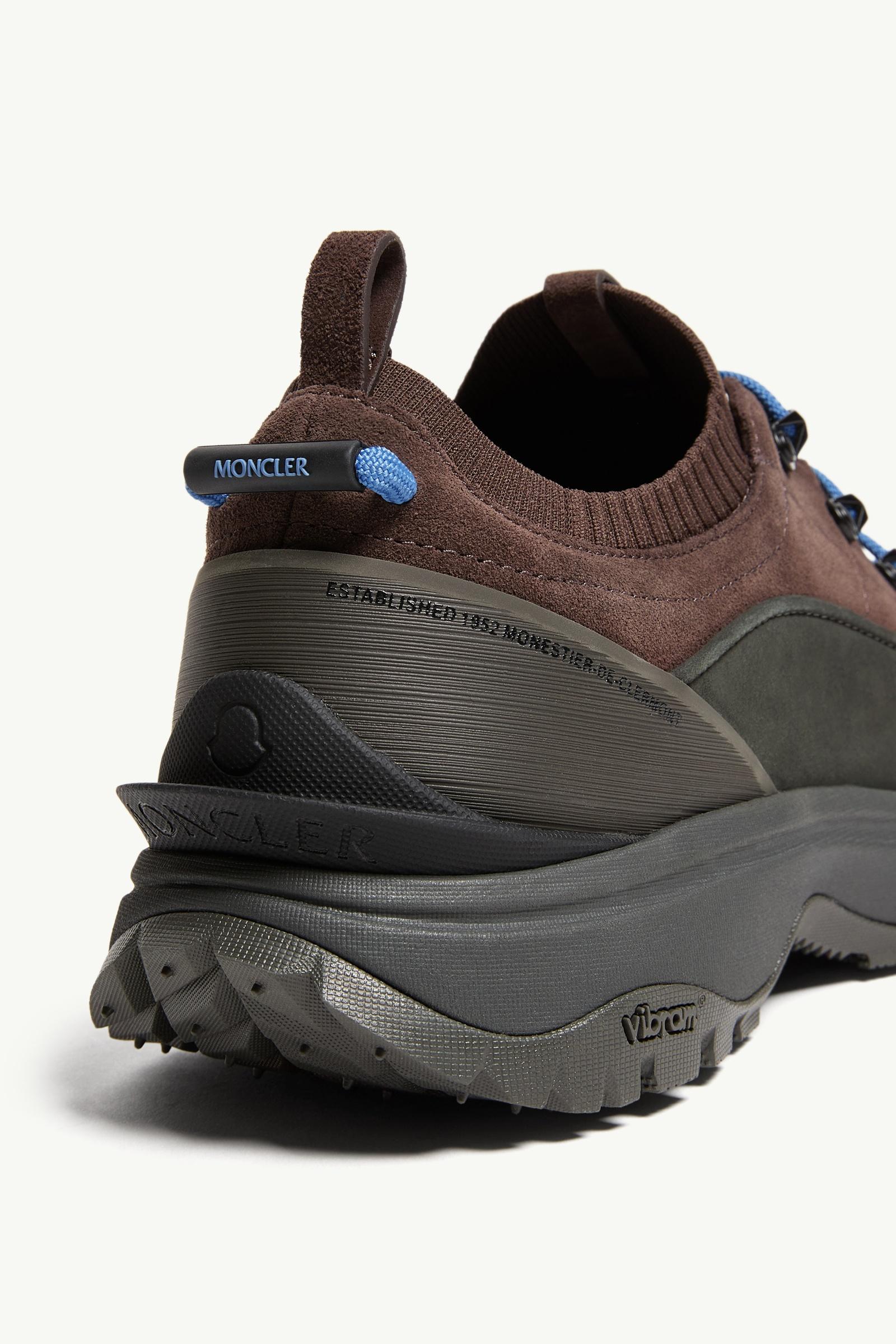 Moncler Trailgrip Lite3 Suede Sneakers Brown