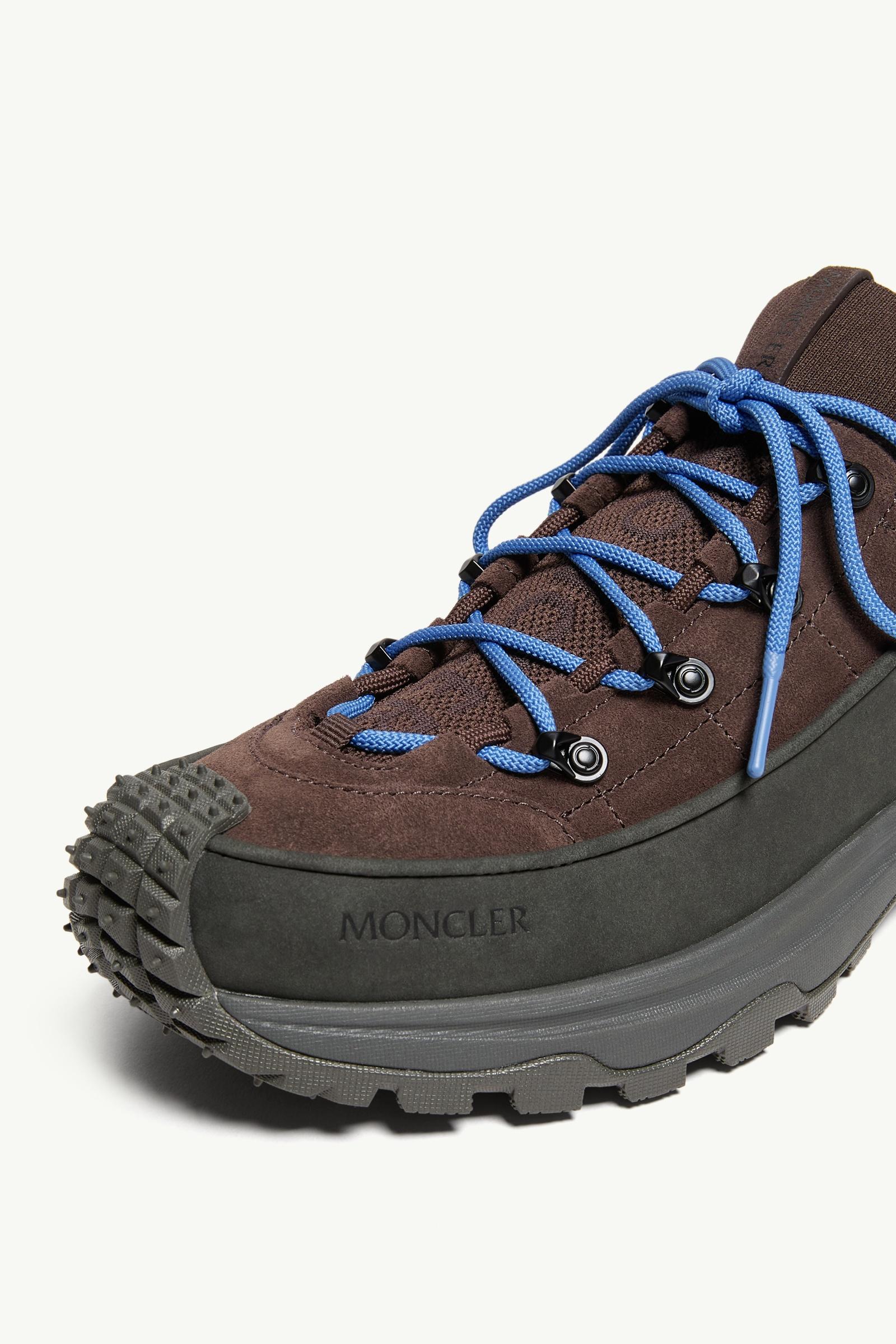 Moncler Trailgrip Lite3 Suede Sneakers Brown