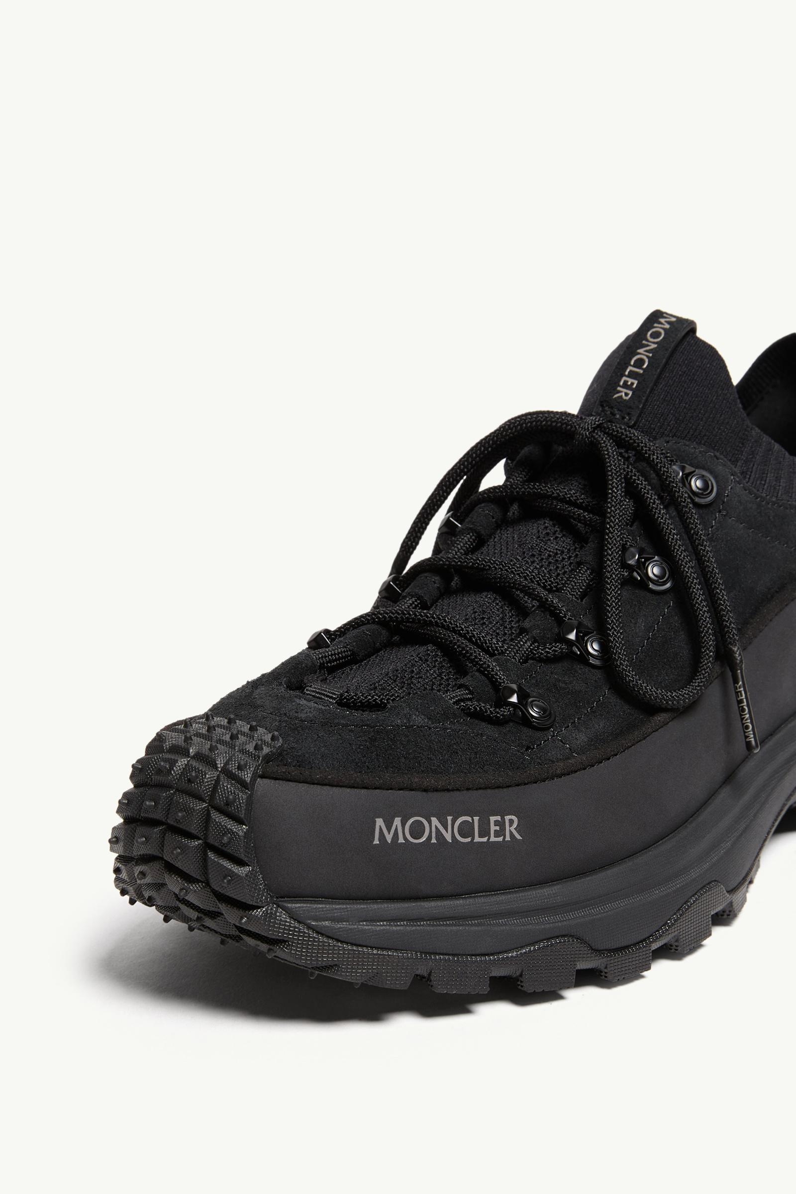 Moncler Trailgrip Lite3 Suede Sneakers Black