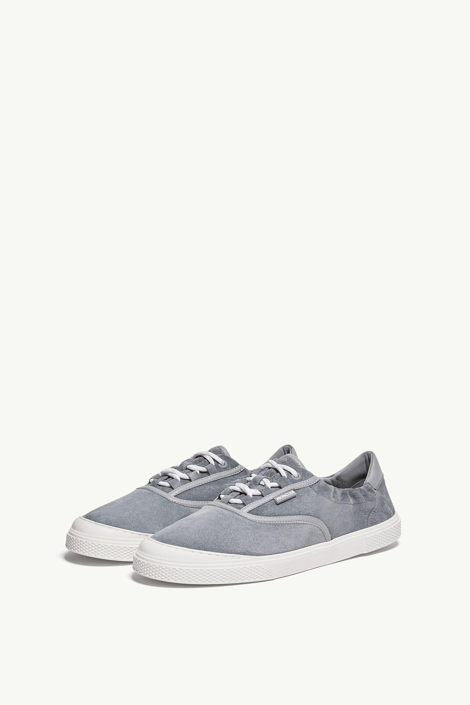 Moncler Vera Leisure Suede Sneakers Grey