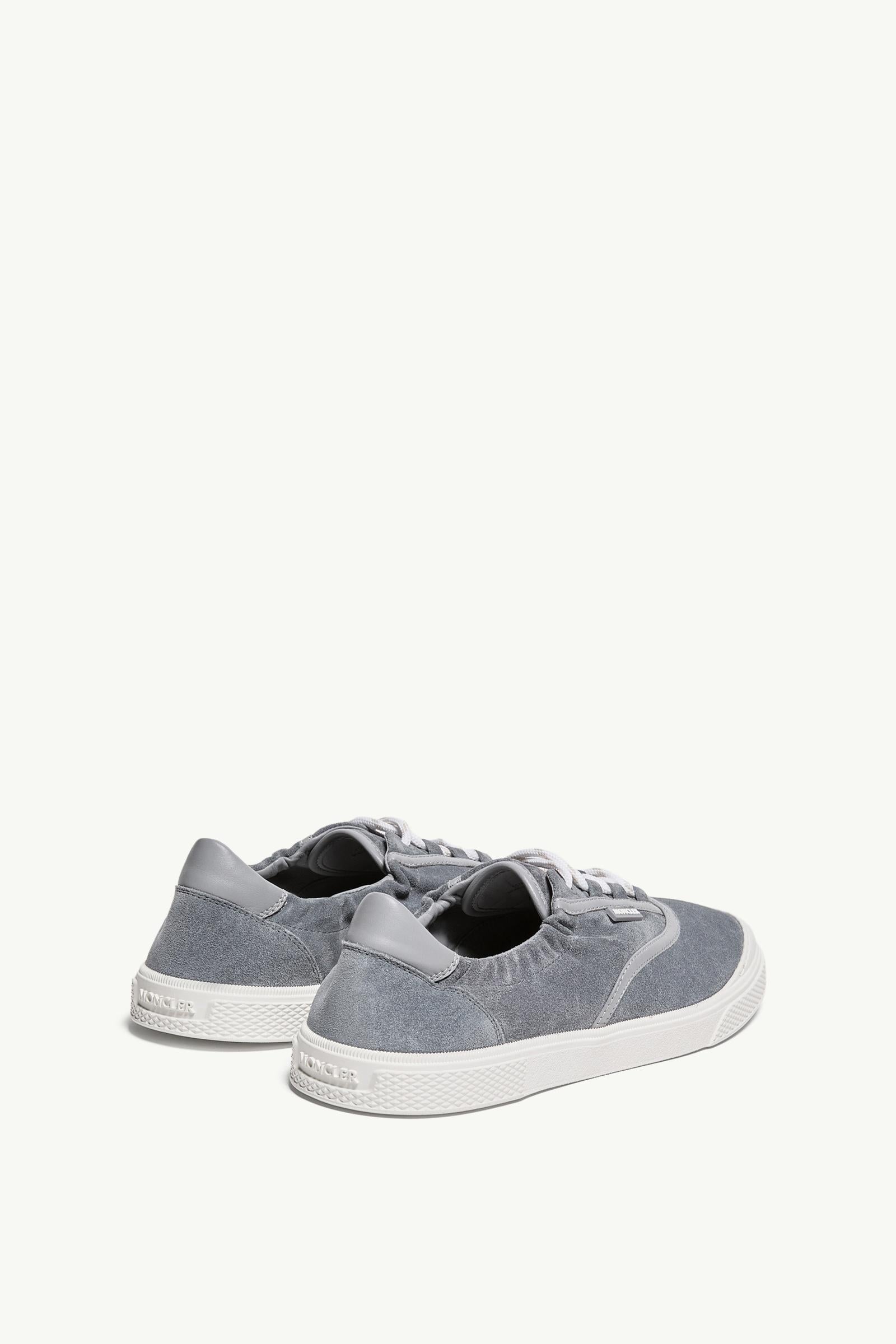 Moncler Vera Leisure Suede Sneakers Grey