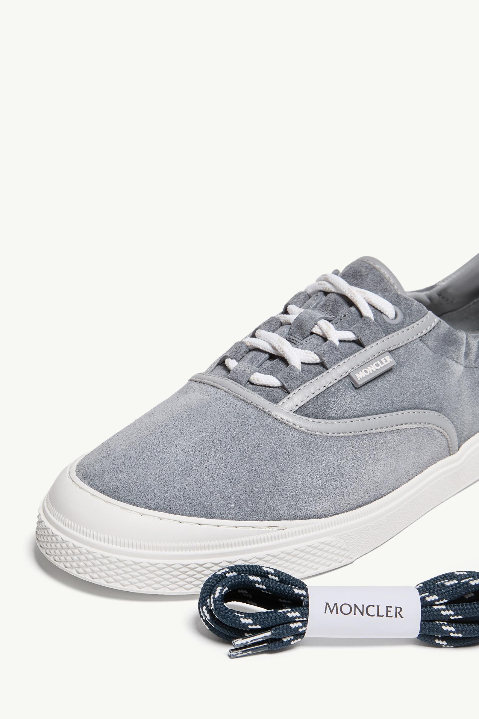 Moncler Vera Leisure Suede Sneakers Grey