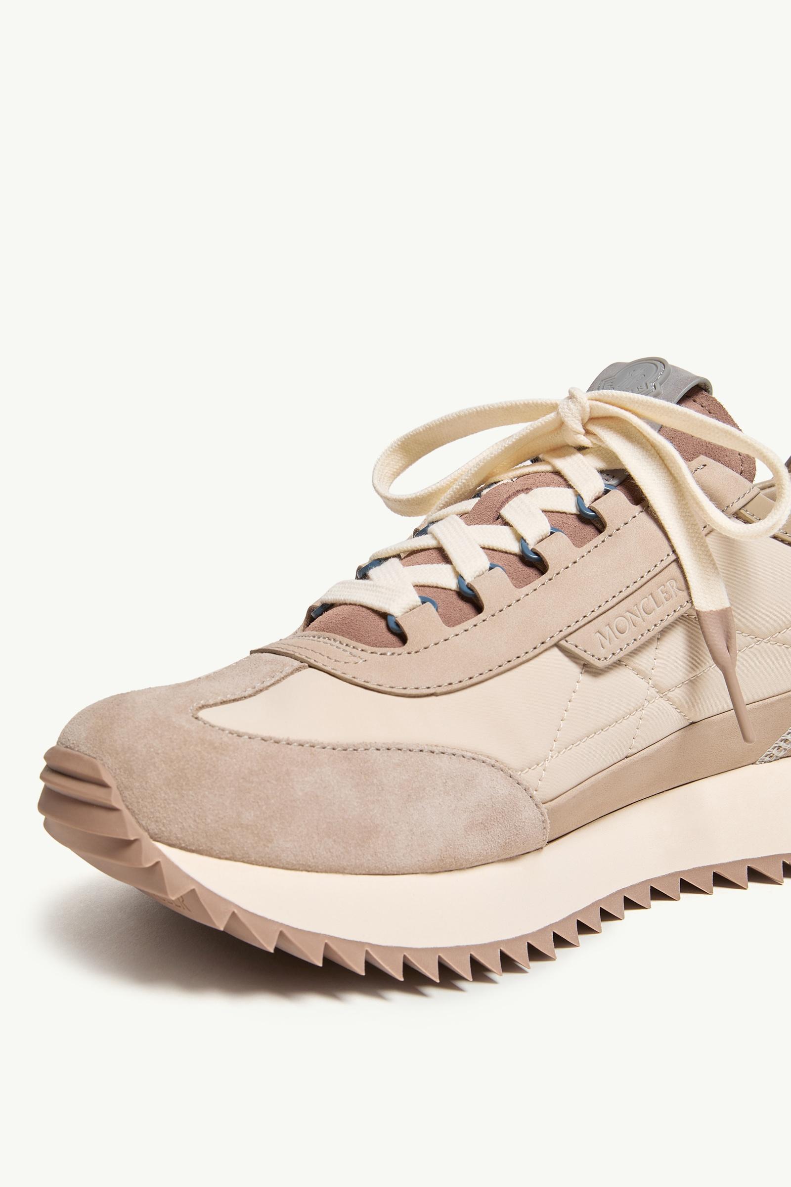 Moncler Pacey2 Suede & Nubuck Sneakers Beige