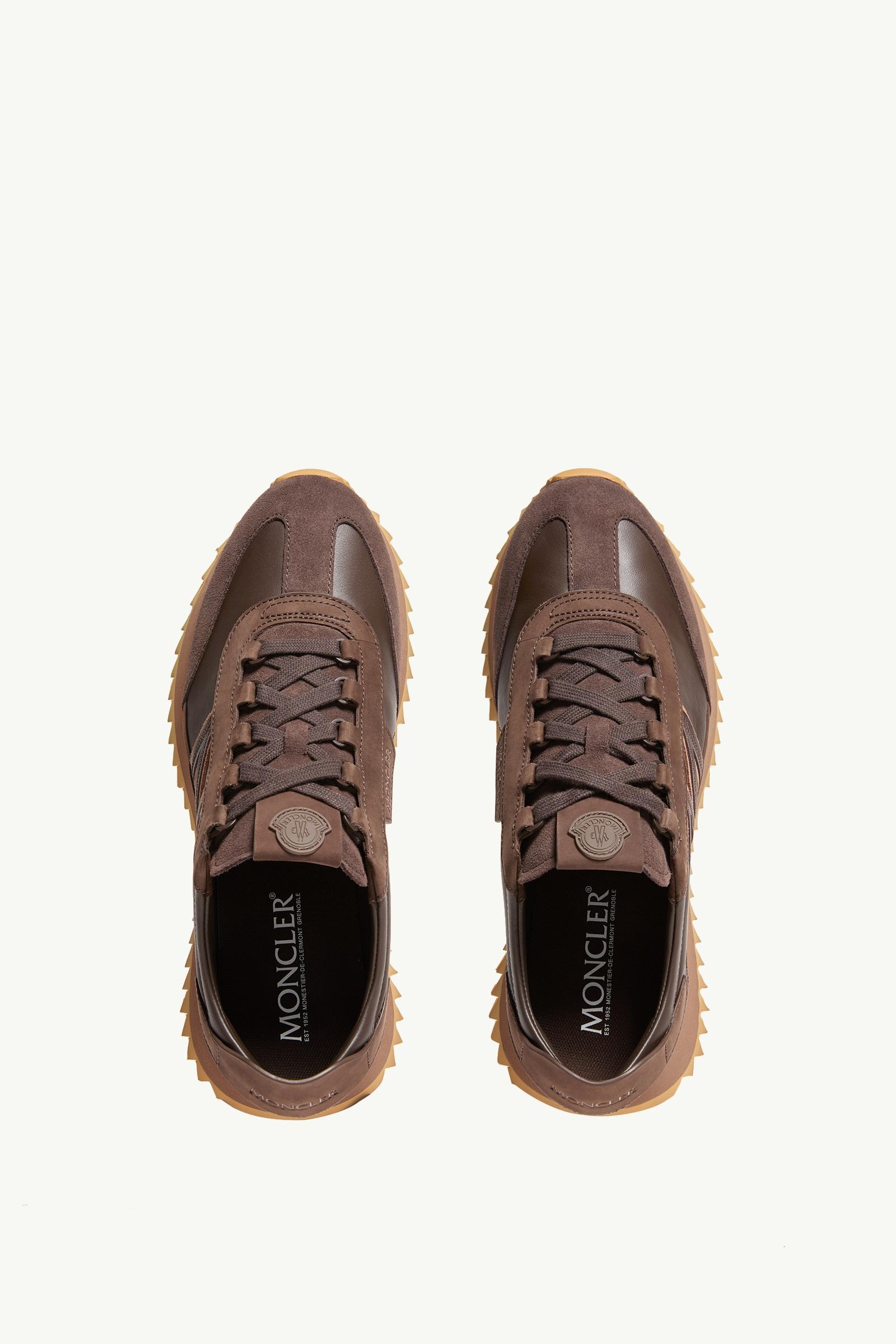 Moncler Pacey2 Suede & Nubuck Sneakers Brown