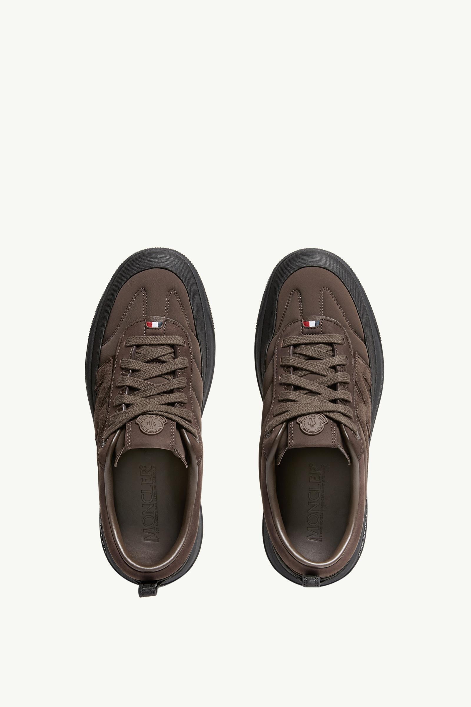 Moncler Moncler Altive Nubuck & Suede Sneakers Brown