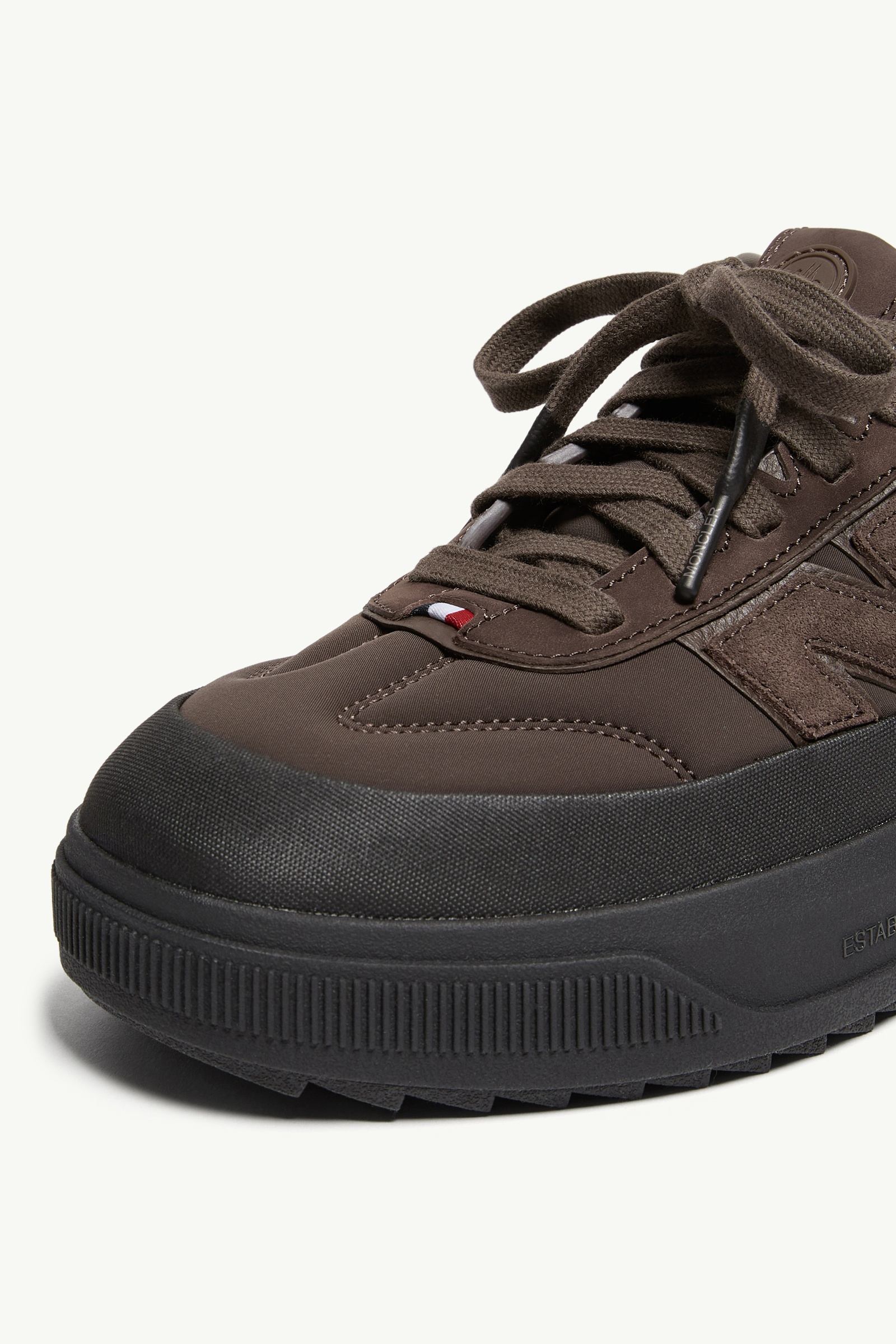 Moncler Moncler Altive Nubuck & Suede Sneakers Brown
