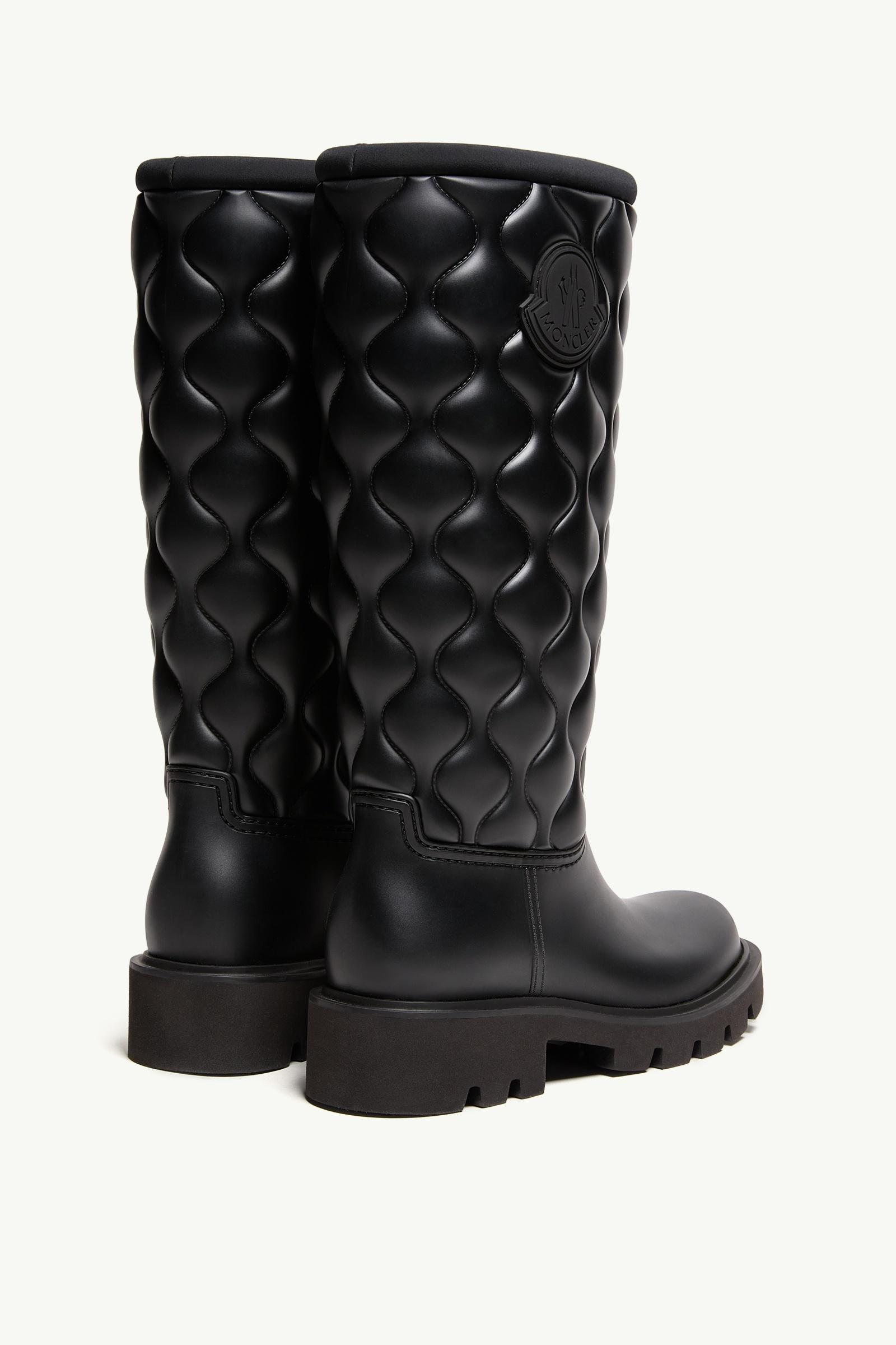 Moncler Kickstream High Rain Boots Black