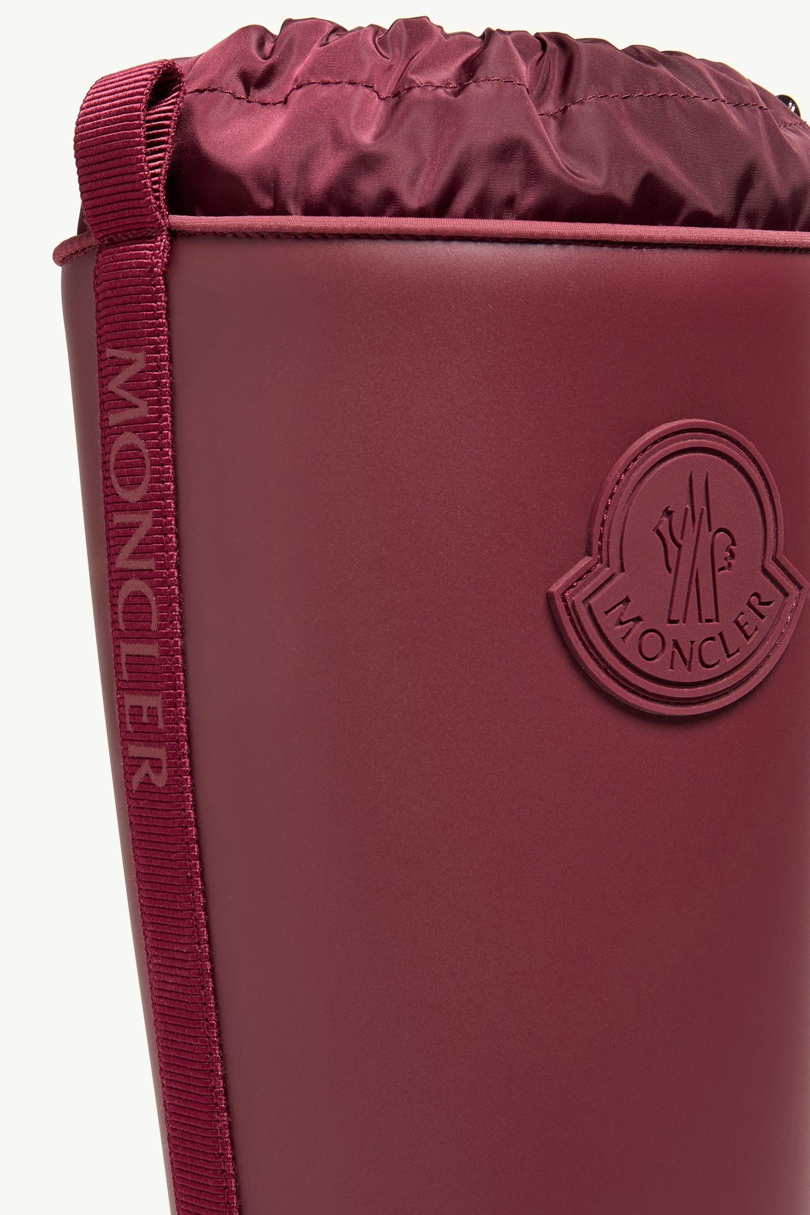 Moncler Kickstream High Rain Boots Burgundy