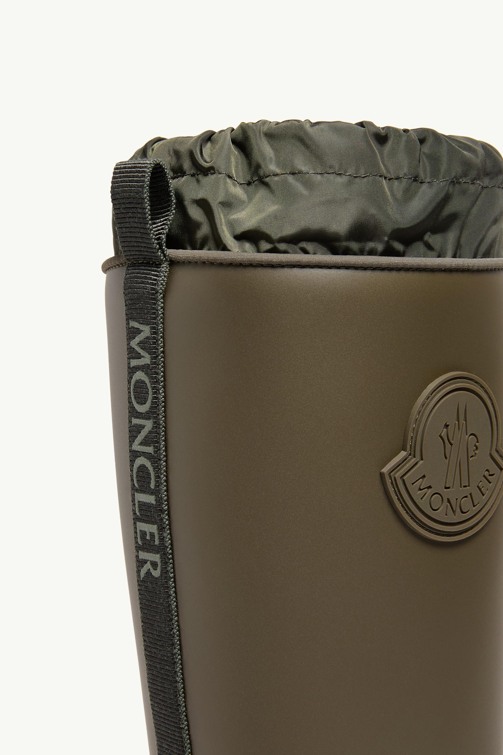 Moncler Kickstream High Rain Boots Olive Green