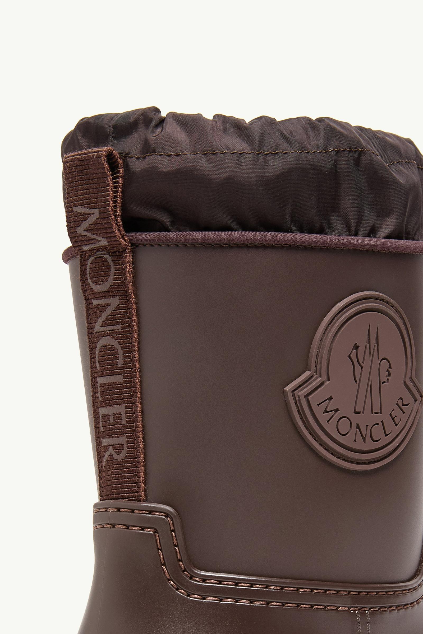 Moncler Kickstream Rain Boots Brown