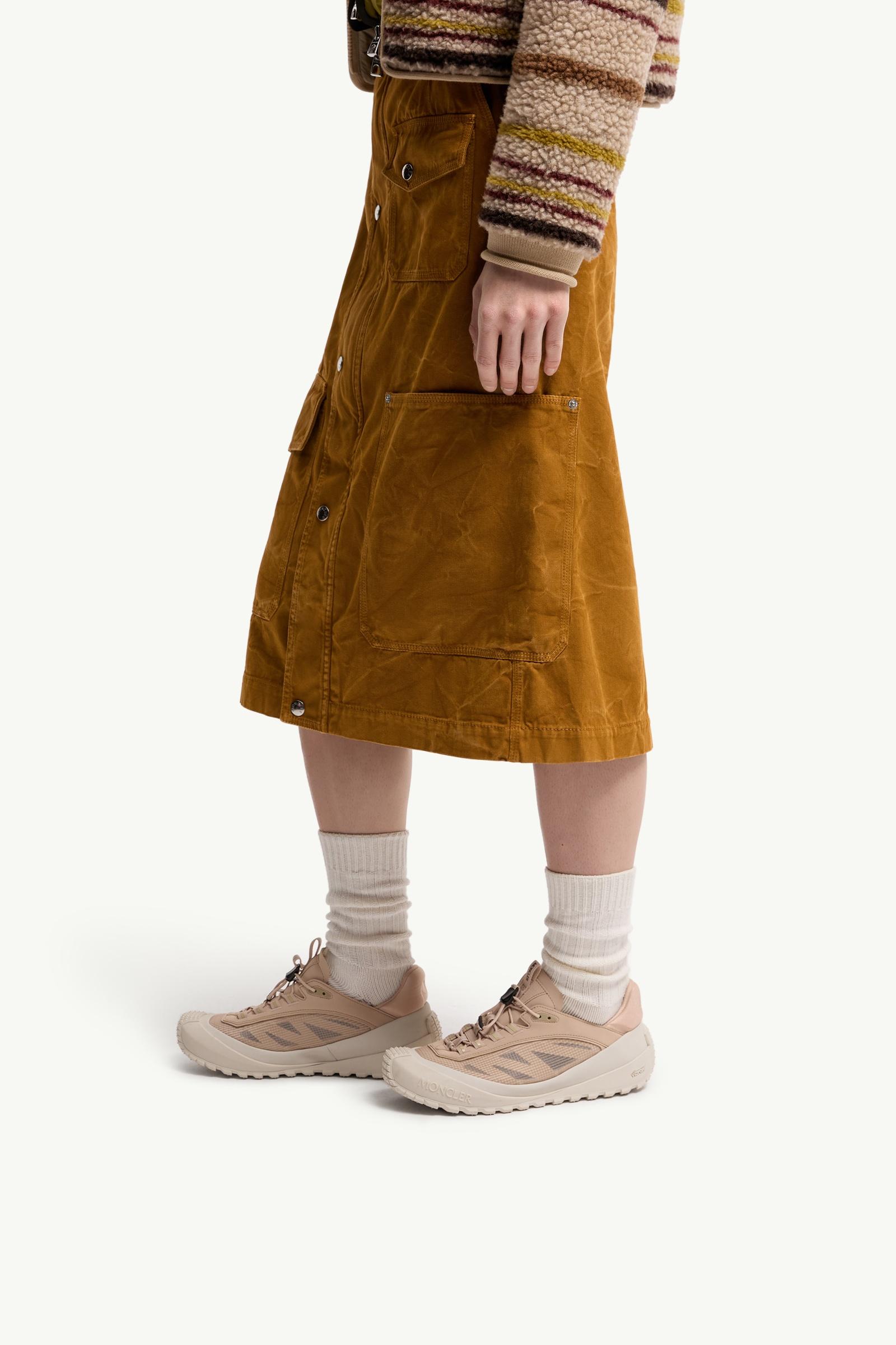 Moncler Trailgrip LP Suede & Nubuck Sneaker Beige & White