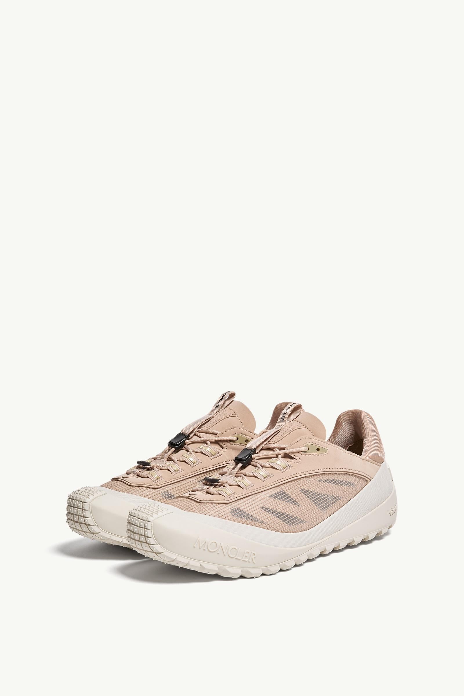 Moncler Trailgrip LP Suede & Nubuck Sneaker Beige & White