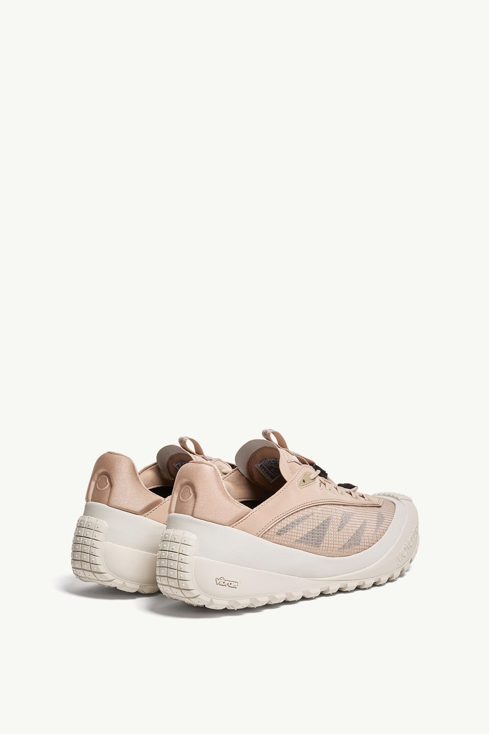 Moncler Trailgrip LP Suede & Nubuck Sneaker Beige & White