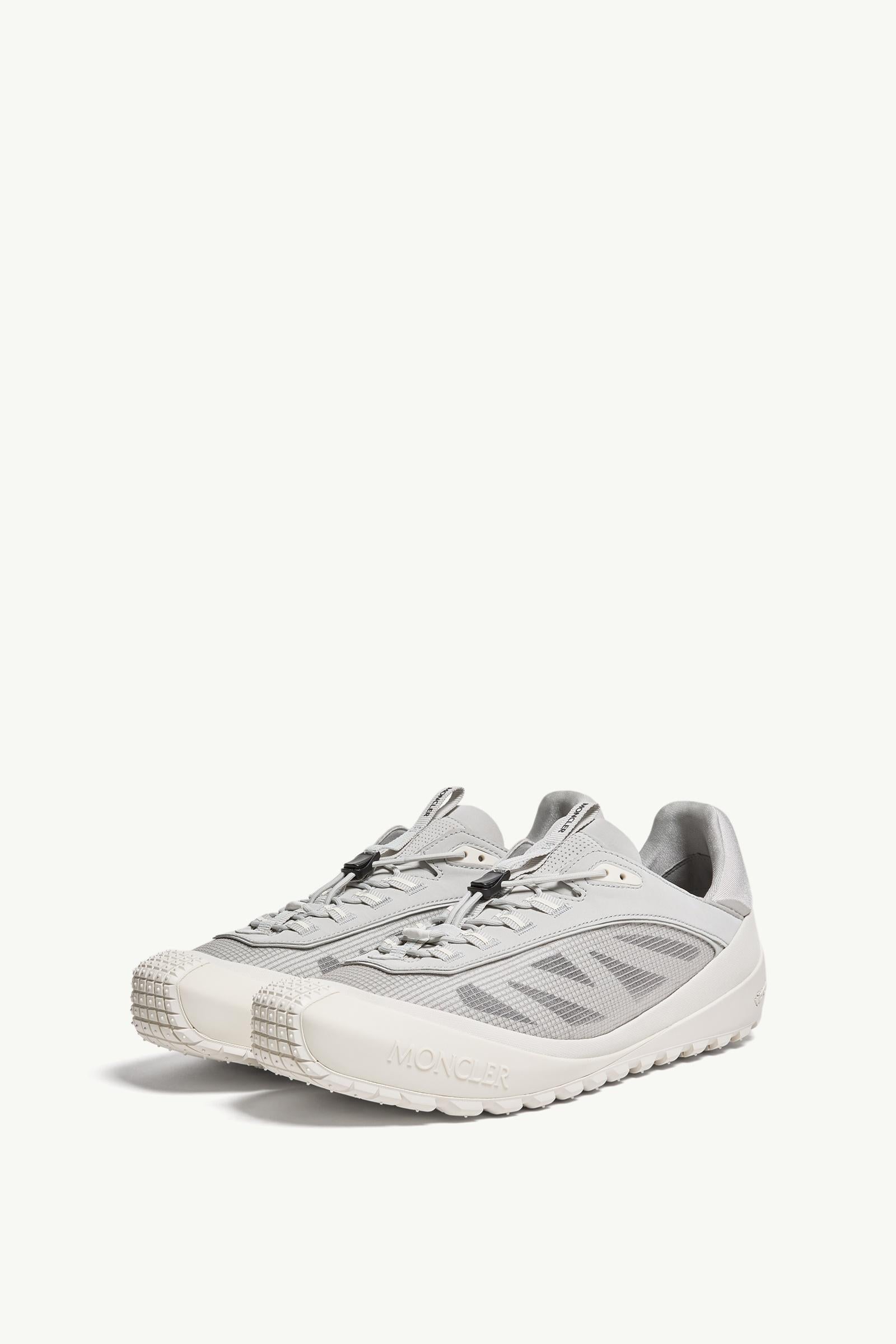 Moncler Trailgrip LP Suede & Nubuck Sneaker White & Grey