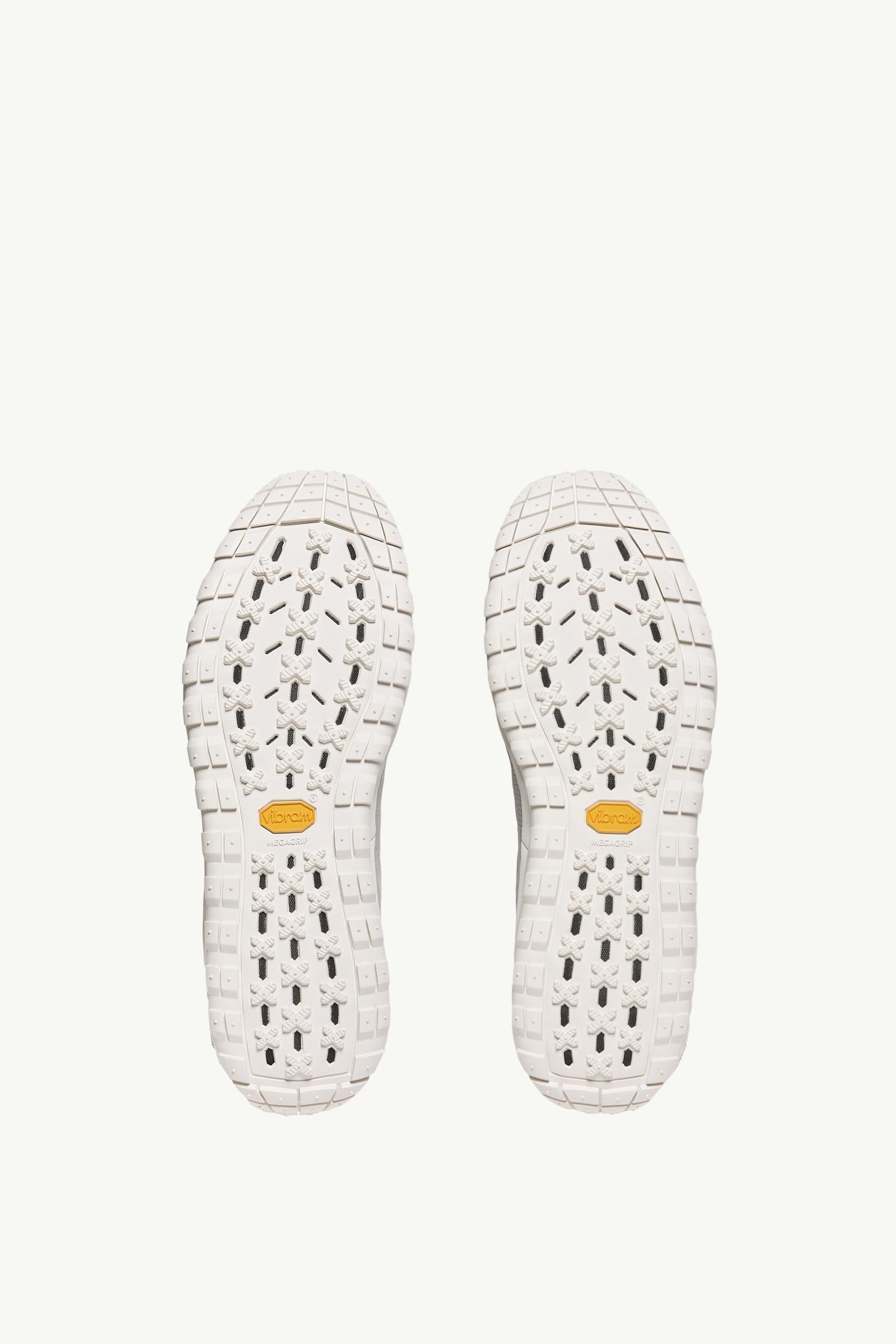 Moncler Trailgrip LP Suede & Nubuck Sneaker White & Grey