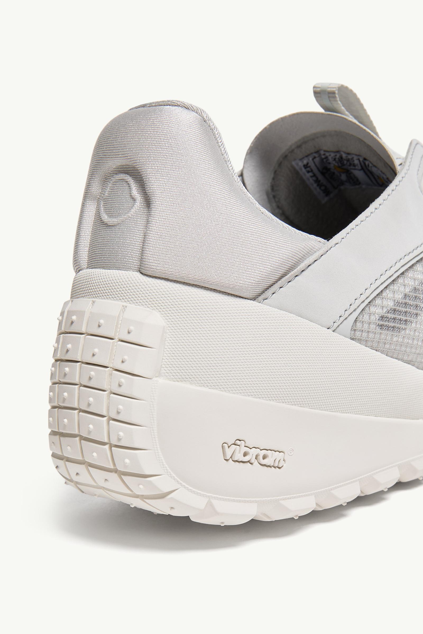 Moncler Trailgrip LP Suede & Nubuck Sneaker White & Grey
