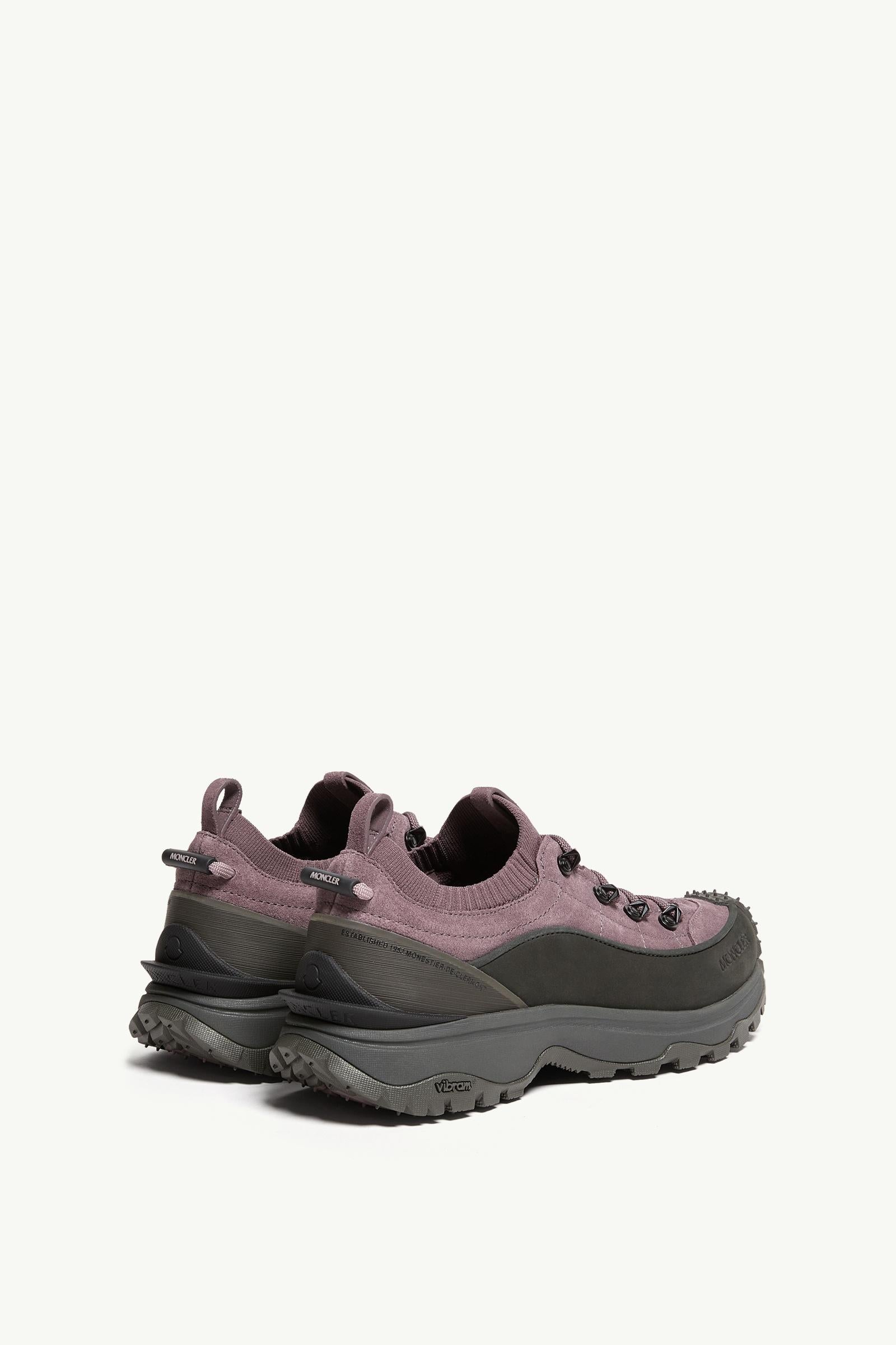 Moncler Trailgrip Lite3 Nubuck & Suede Sneakers Brown