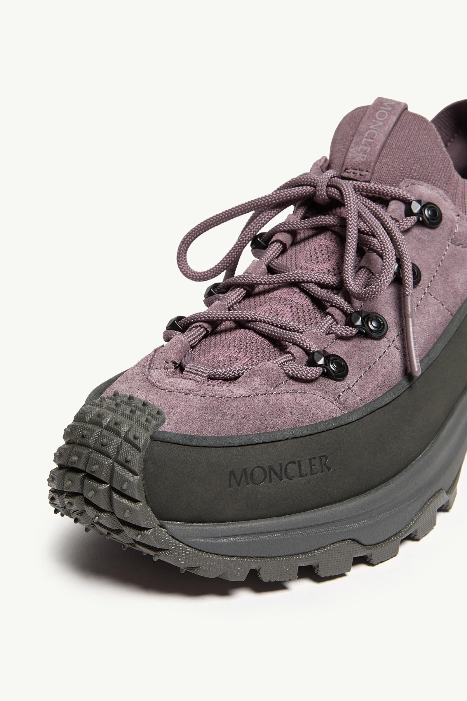 Moncler Trailgrip Lite3 Nubuck & Suede Sneakers Brown