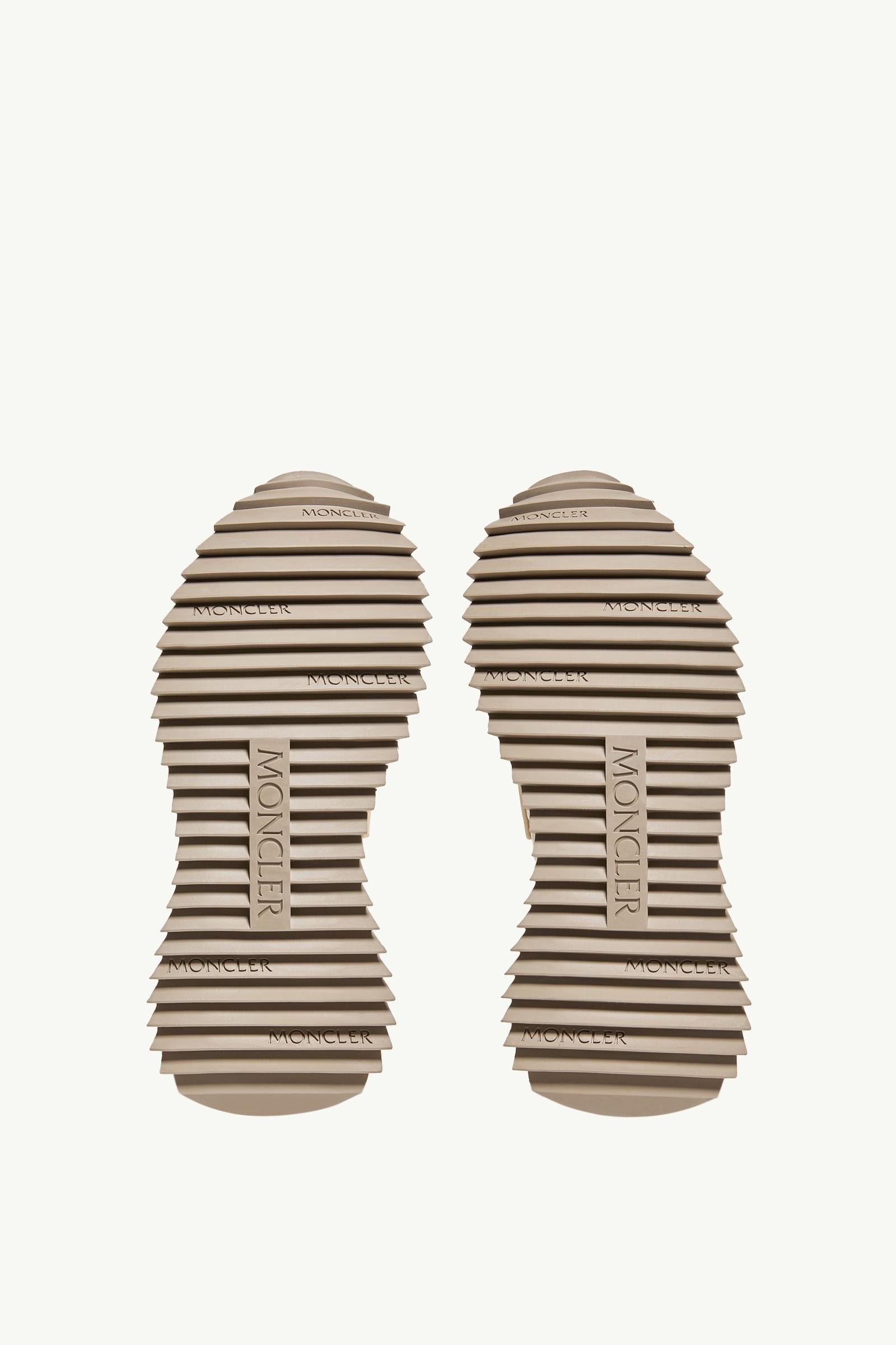 Moncler Pacey2 Suede & Nubuck Sneakers Light Beige