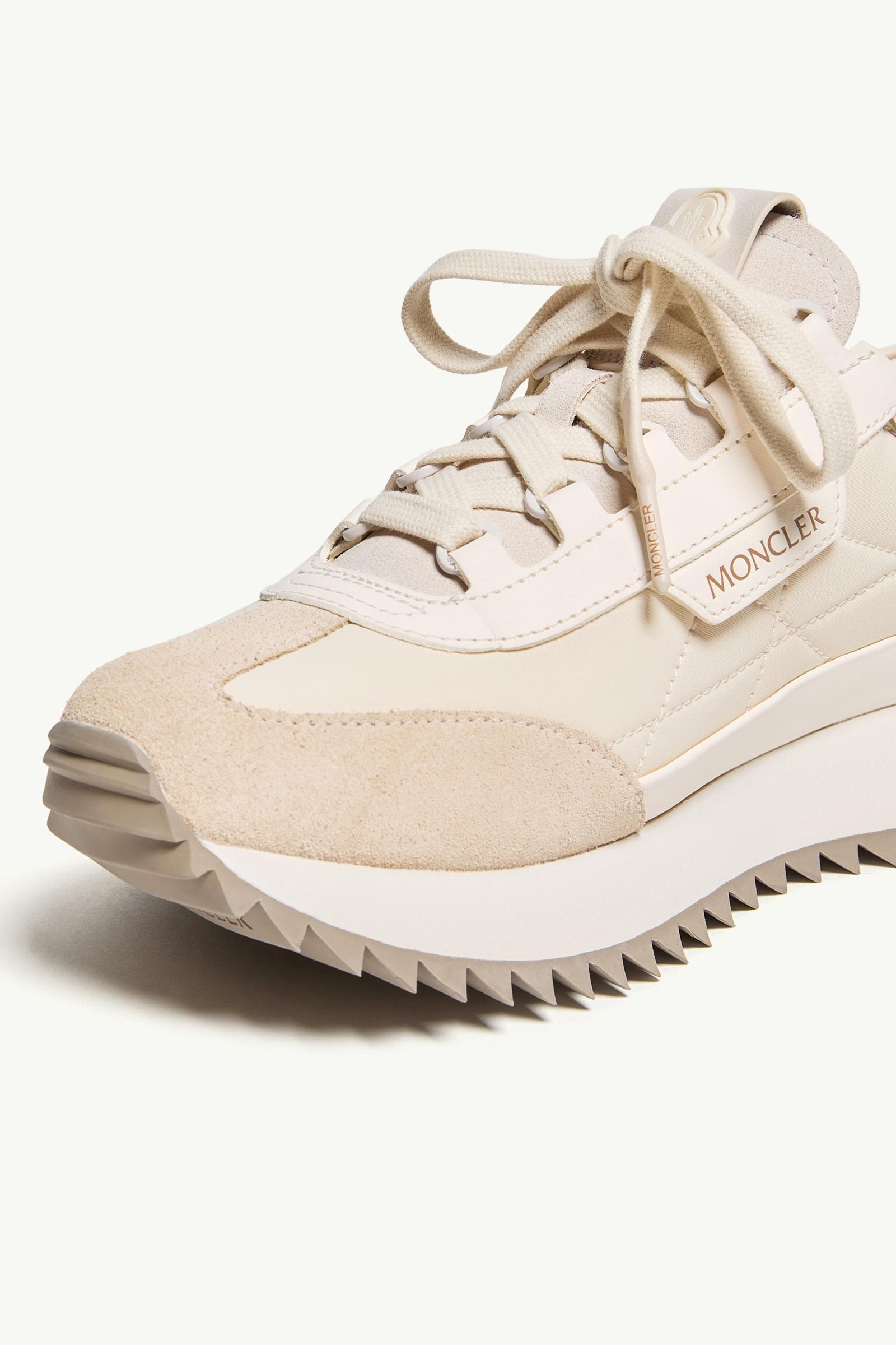 Moncler Pacey2 Suede & Nubuck Sneakers Light Beige