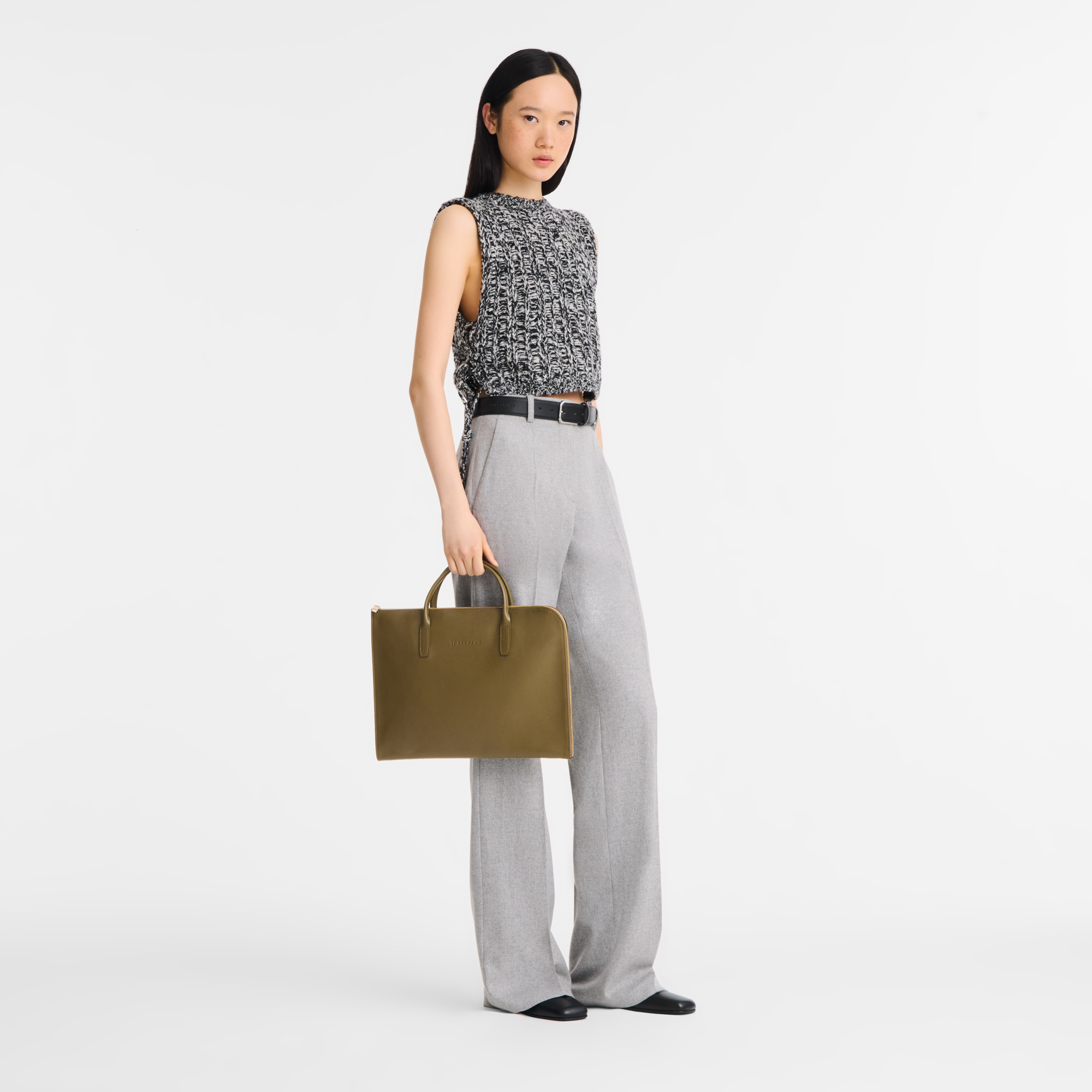 Longchamp Le Foulonné S Briefcase Caper