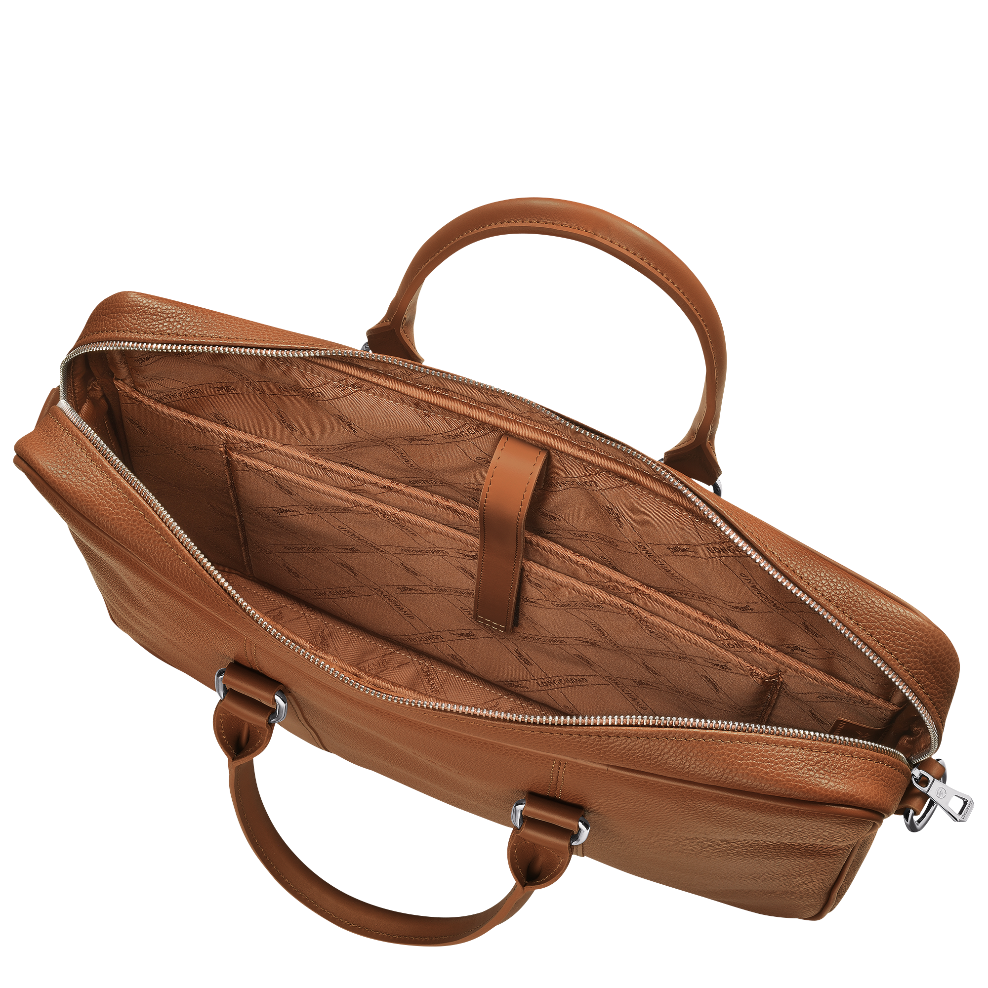 Longchamp Le Foulonné S Briefcase Caramel