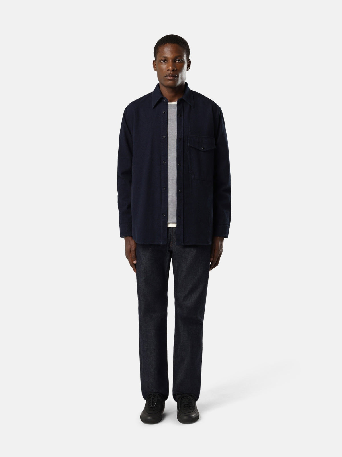 Stone Island Comfort-Fit Long-Sleeve Shirt With Chest Pocket 1100001