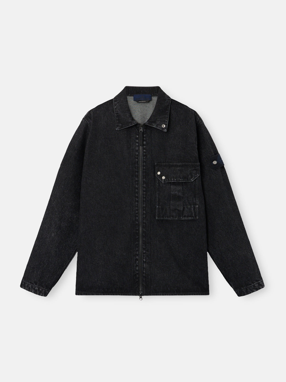 Stone Island Comfort-Fit Zip-Up Overshirt With Chest Pocket 1200002